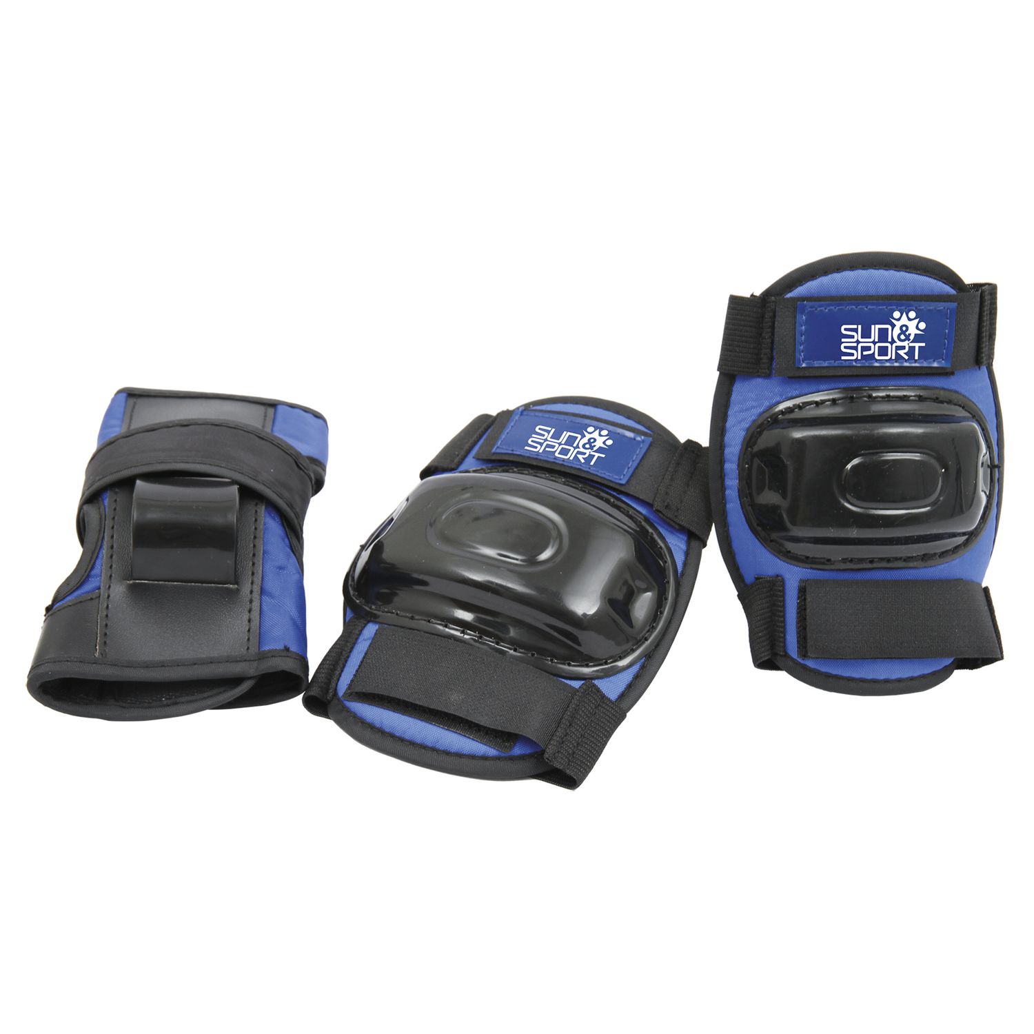 Set protezioni per bici e monopattino blu - sun &amp; sport - Sun&amp;Sport