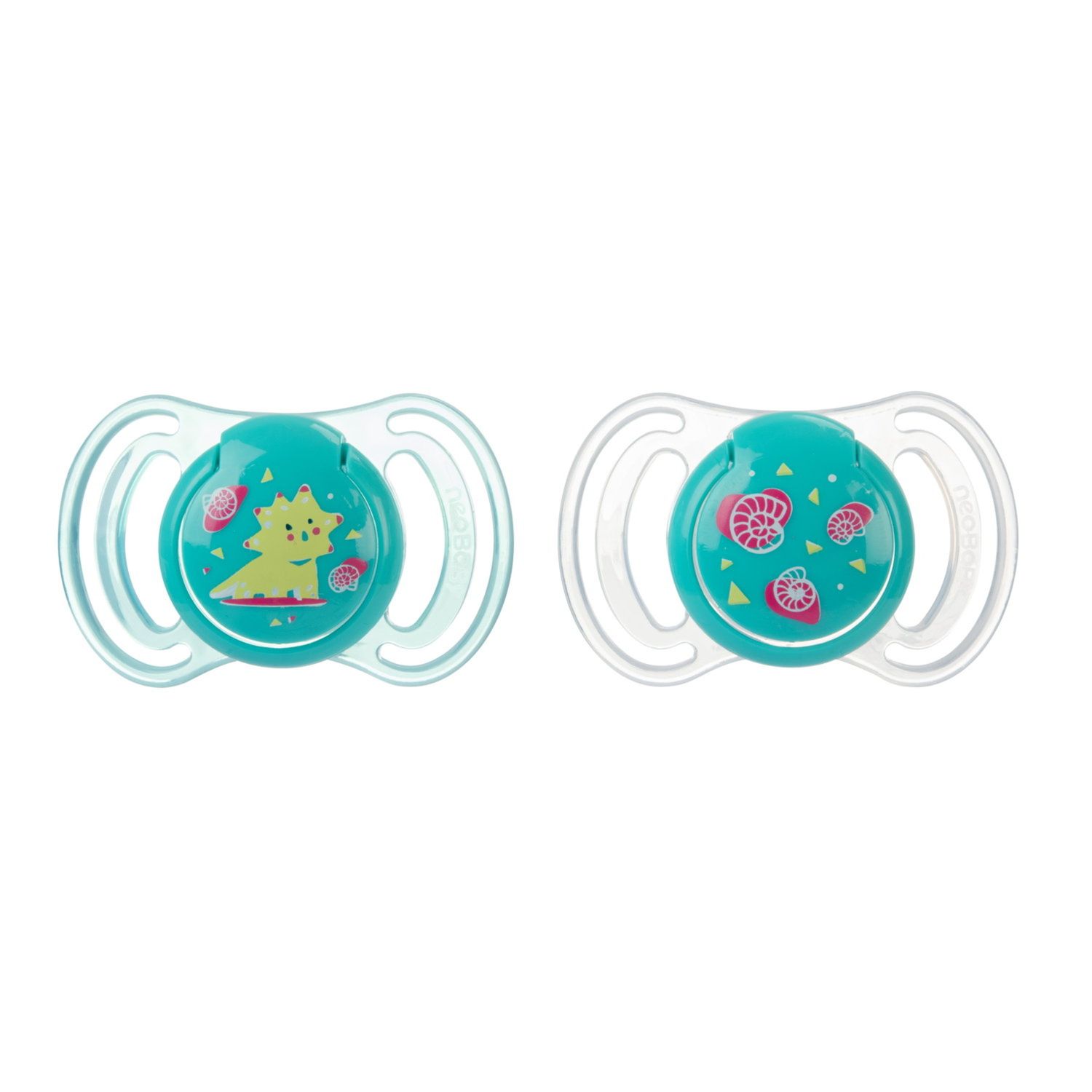 Neobaby  succhietto anatomico silicone maxi 12m+ verde 2pz - Neo Baby