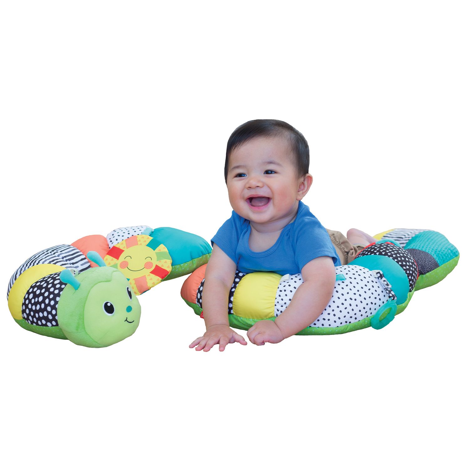 Cuscino bruco - prop a pillar - baby smile - Infantino