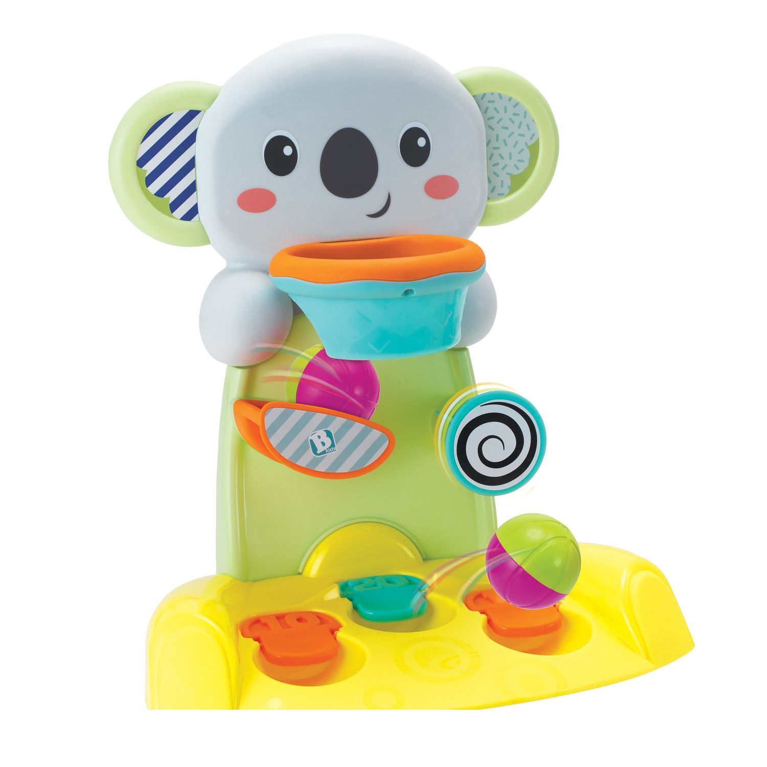 Set 2 in 1  busy stack & nest ball drop + happy hoops - B-Kids