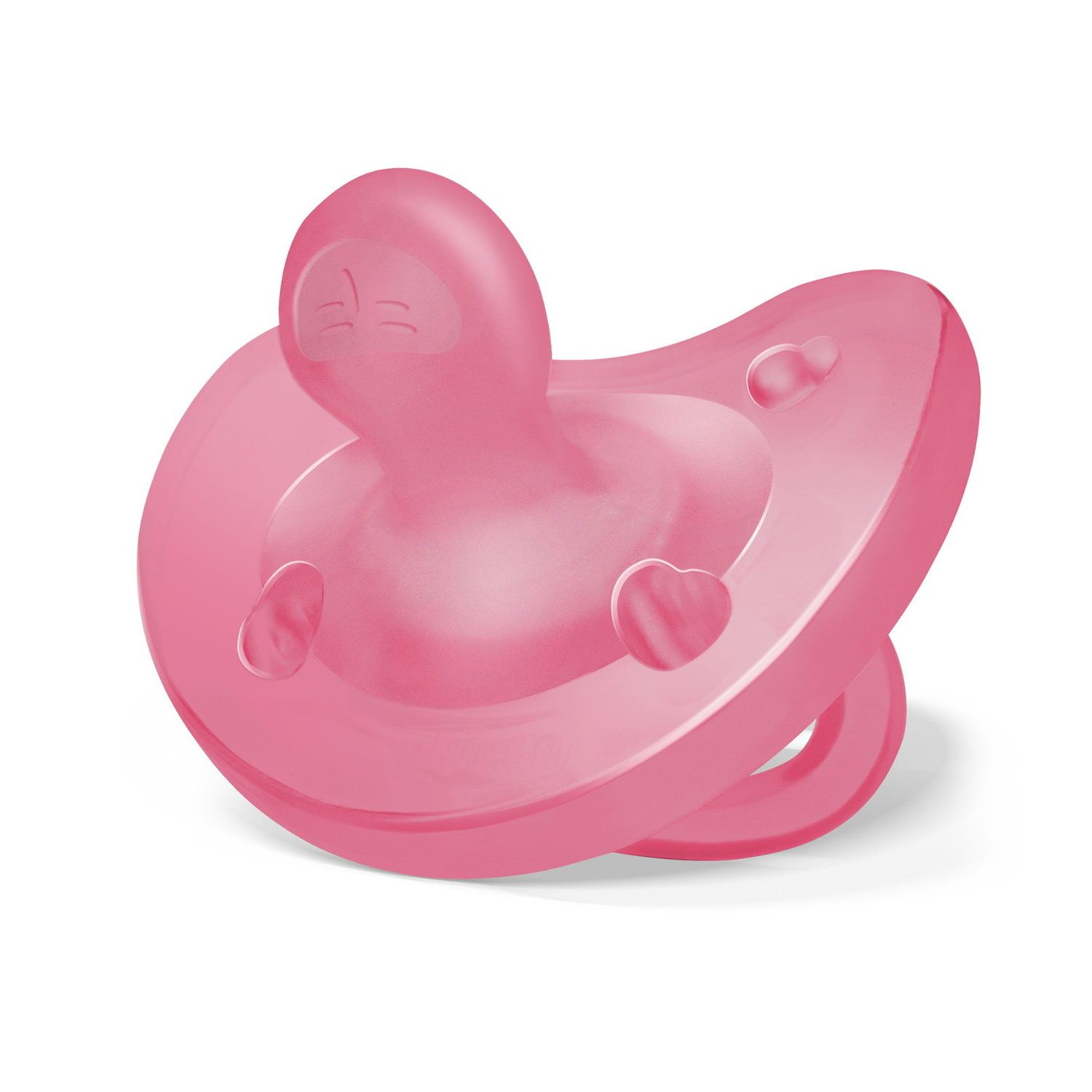 Chicco - gommotto silicone rosa 16-36m 2pz - Chicco
