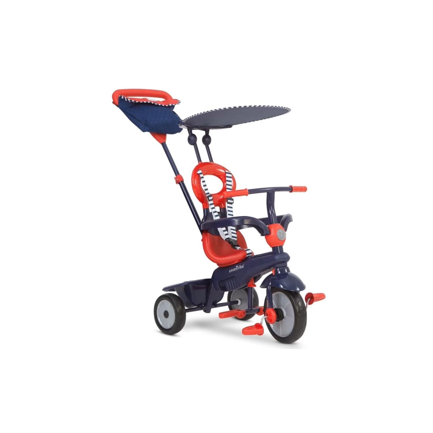 Tiriciclo 4 in 1 vanilla rosso e blu navy - smart trike - Smart Trike