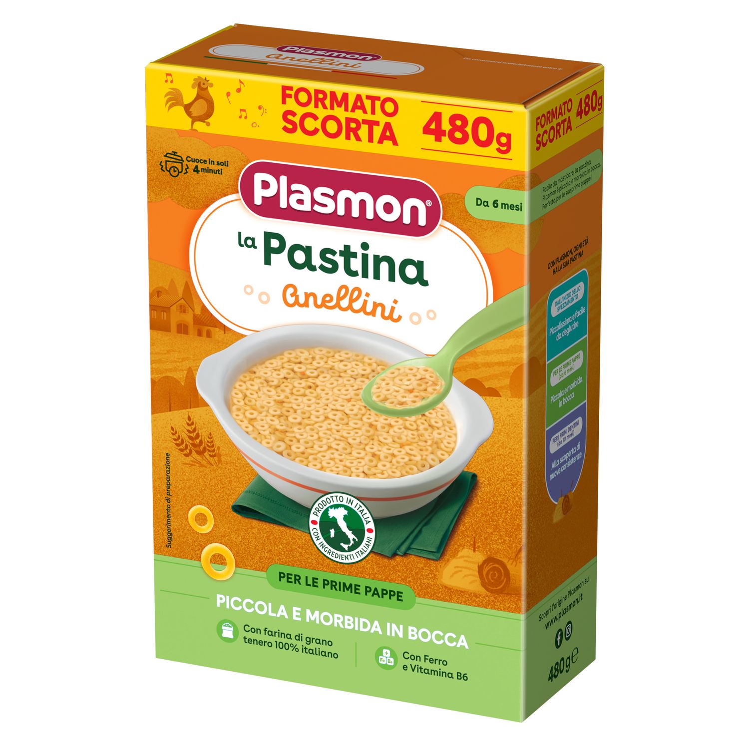 Plasmon - plasmon pasta anellini 480gr - Plasmon