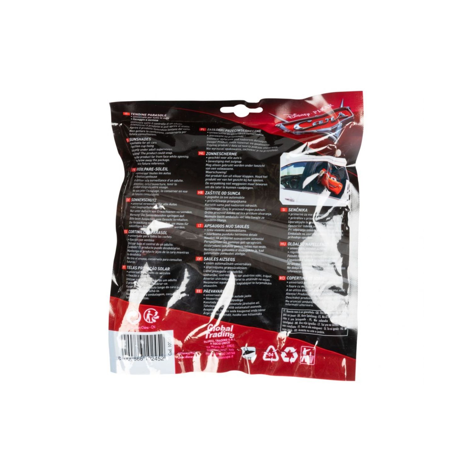 Coppia tendine laterali parasole 2 pz saetta mcqueen- disney cars - Disney Shop