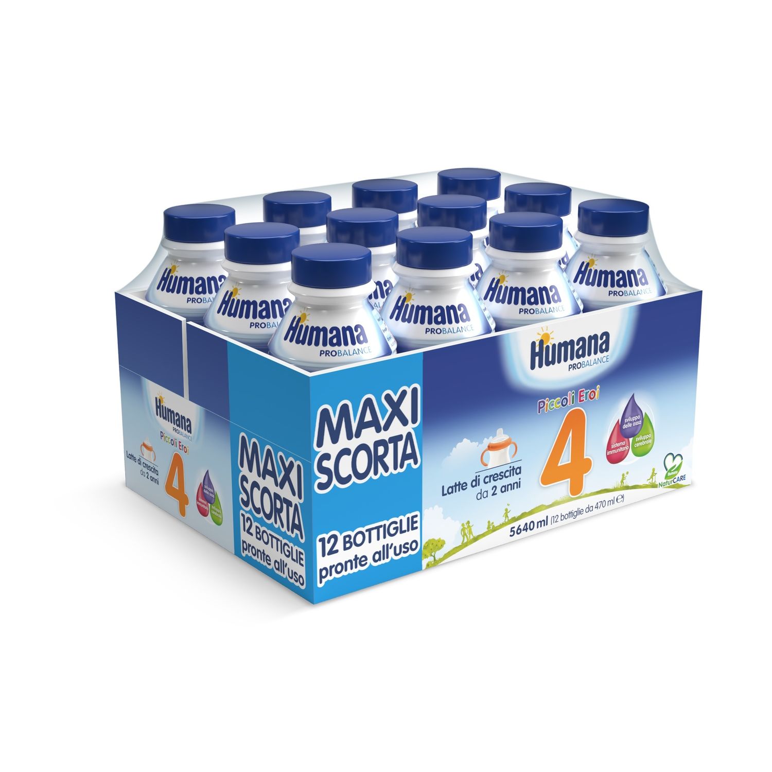 Latte humana 4 probalance liquido 12x470 ml - Humana