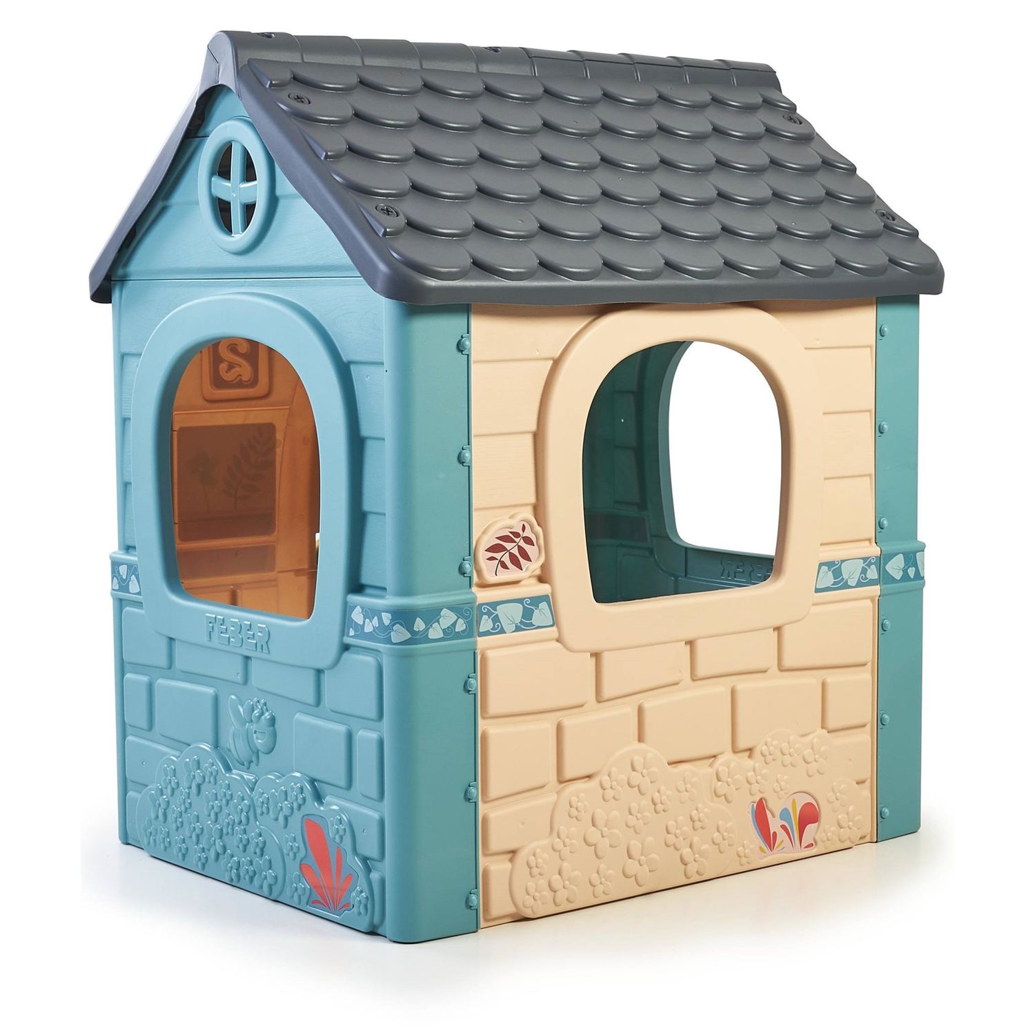 Casetta per bambini con porta apribile - colori pastello 2+ - feber - Feber