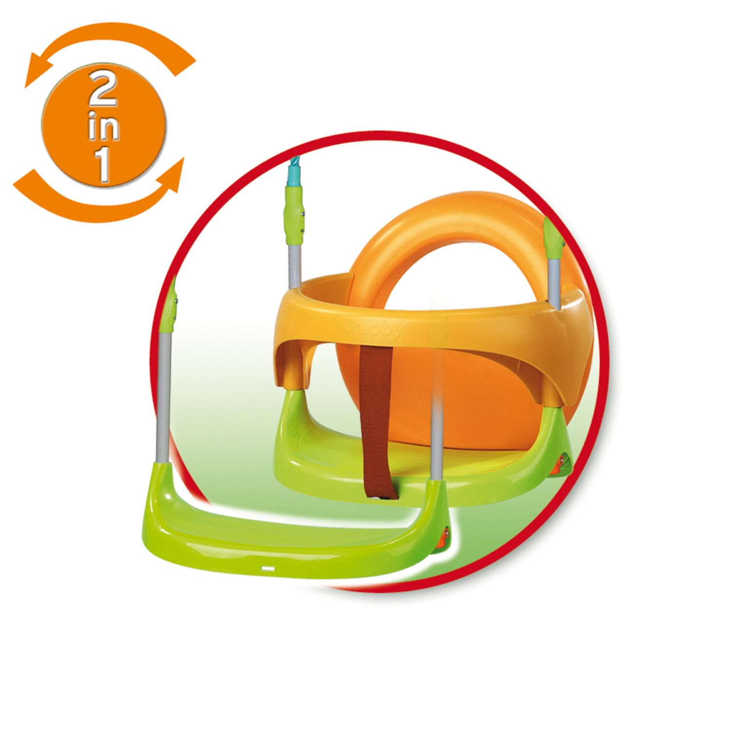 Dolce altalena con seggiolino evolutivo h cm. 120 - 12m+ – smoby - Smoby