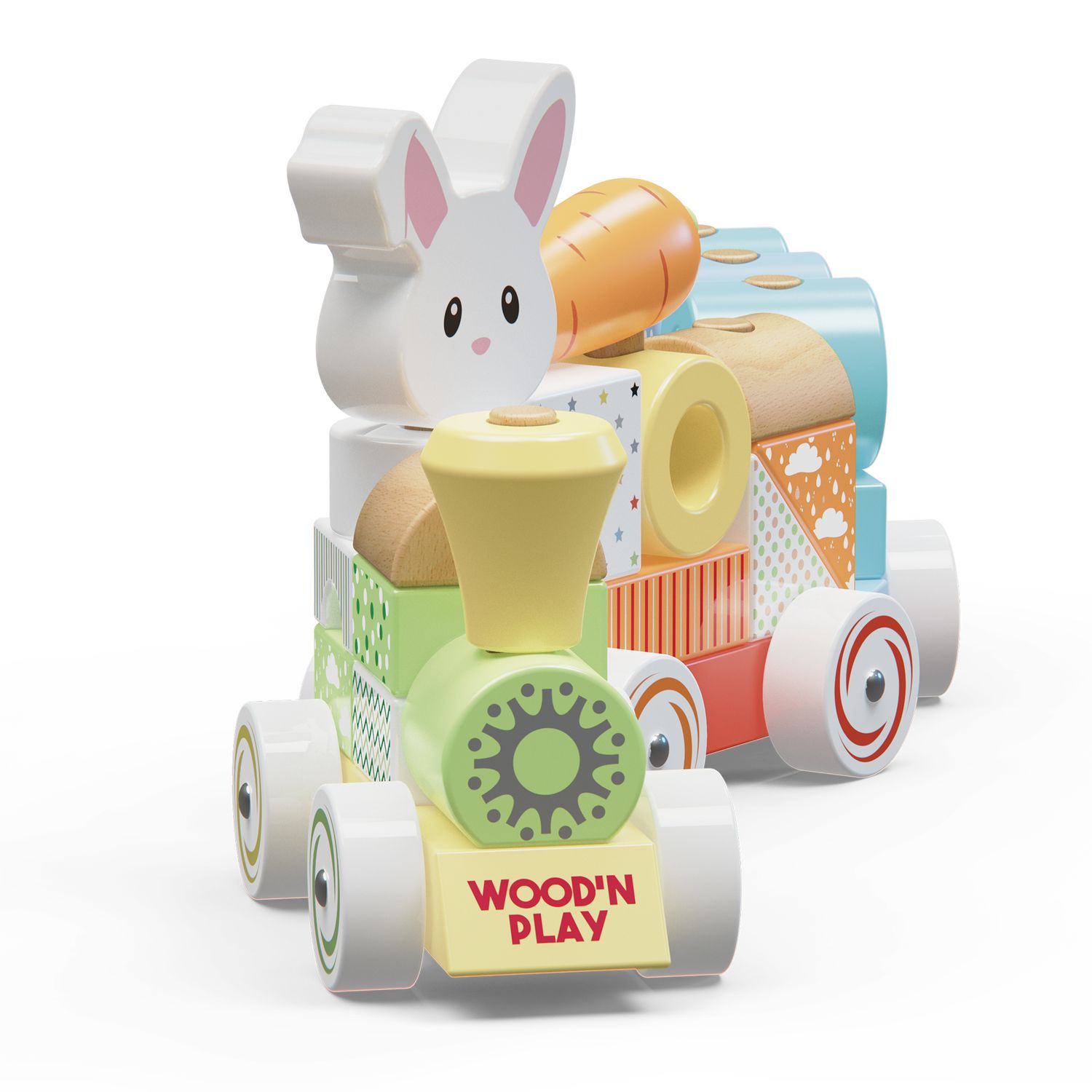 Trenino coniglietto 12+ m - wood'n play - Wood 'n' play