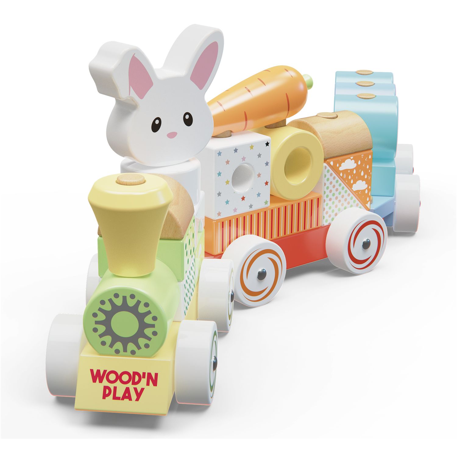Trenino coniglietto 12+ m - wood'n play - Wood 'n' play