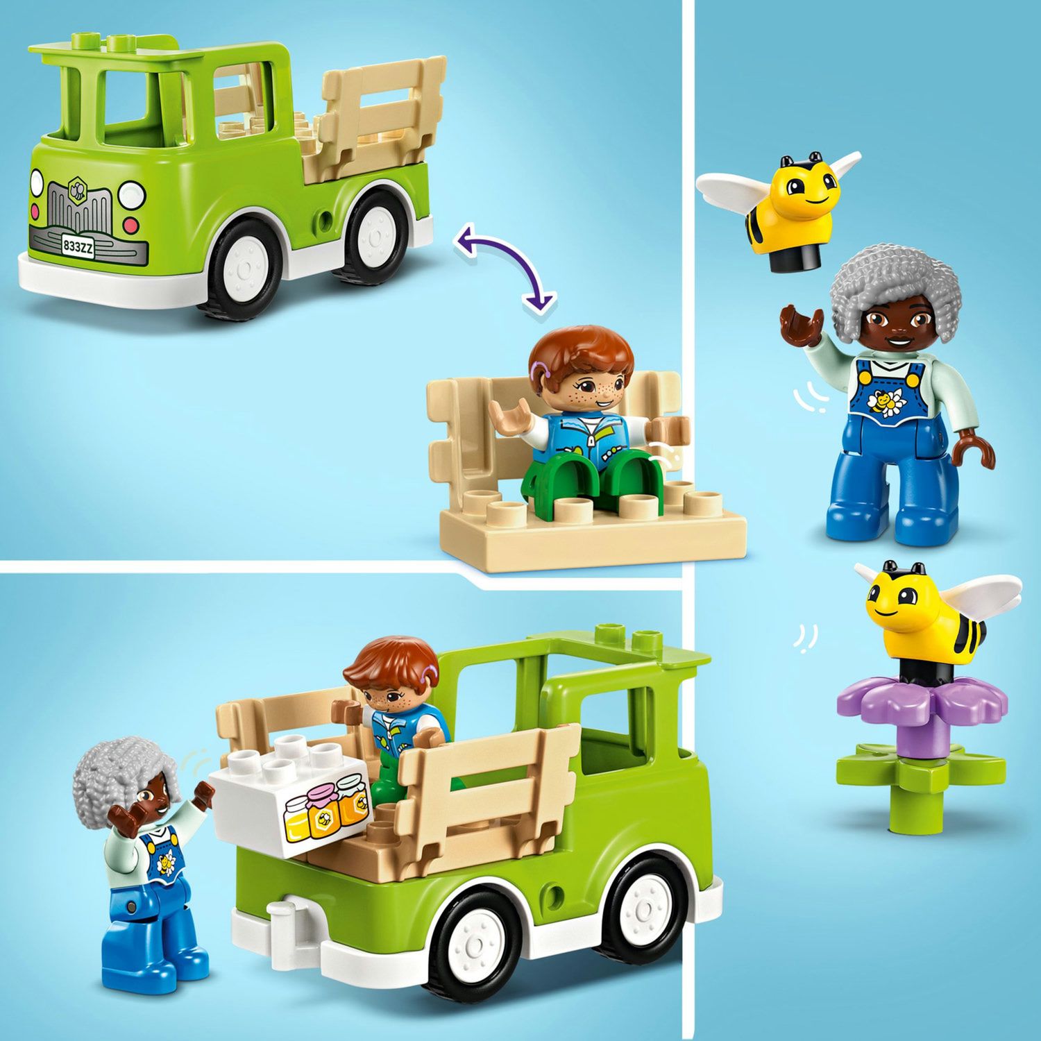 Camion giocattolo cura di api e alveari - 10419 - lego duplo - Duplo