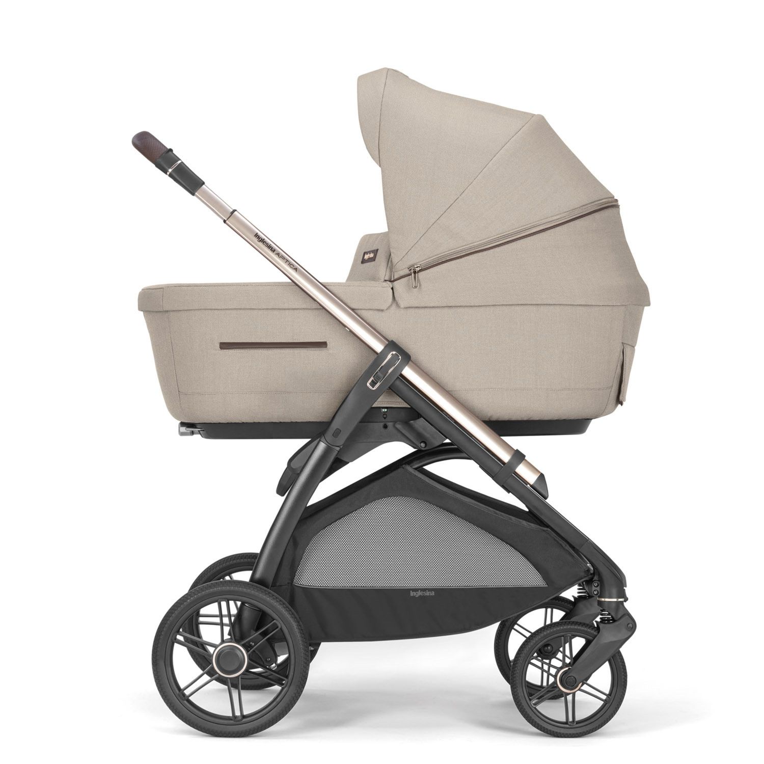 Aptica system quattro darwin infant colore pashmina beige telaio palladio black – inglesina - Inglesina