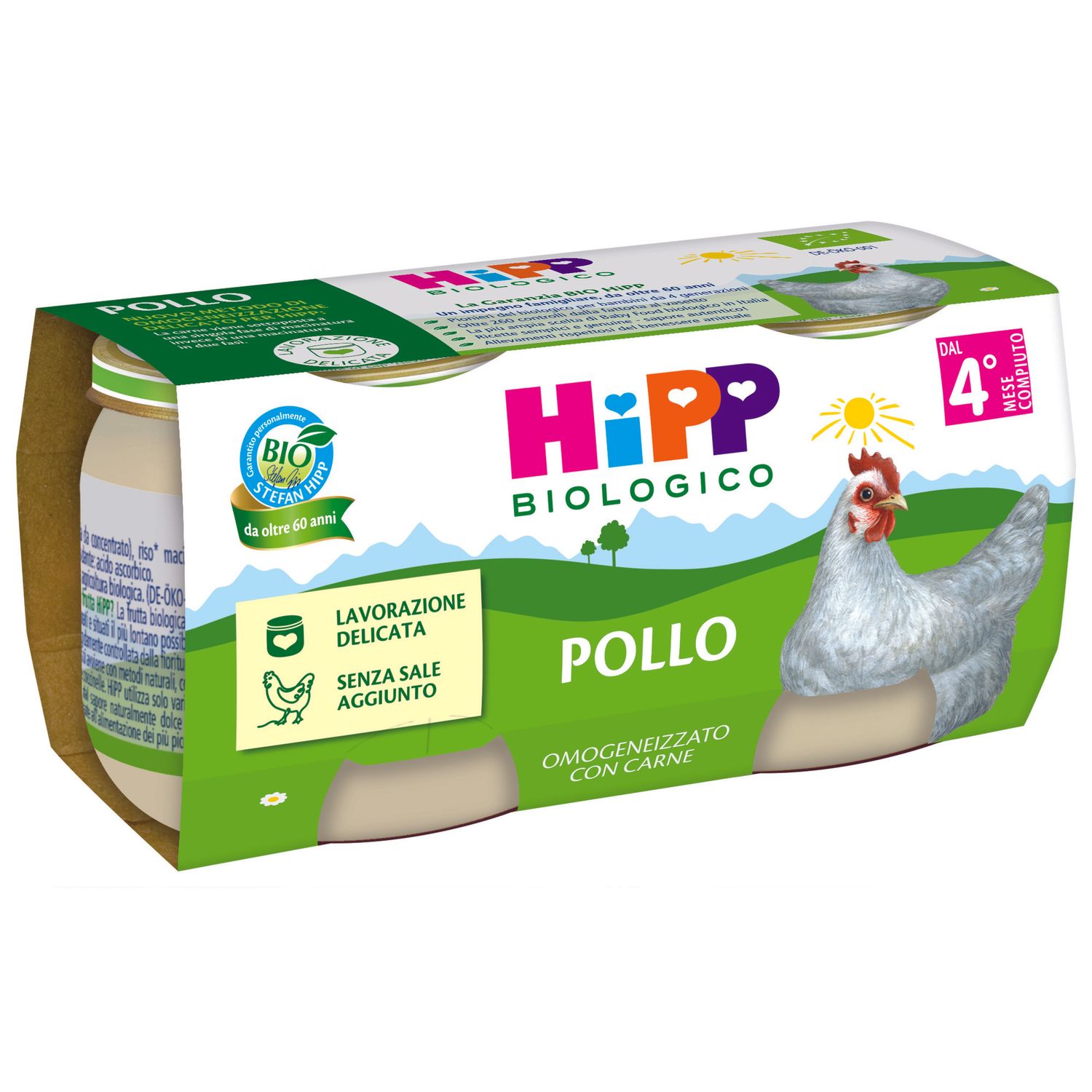Hipp omogeneizzato pollo 2x80g - Hipp Baby
