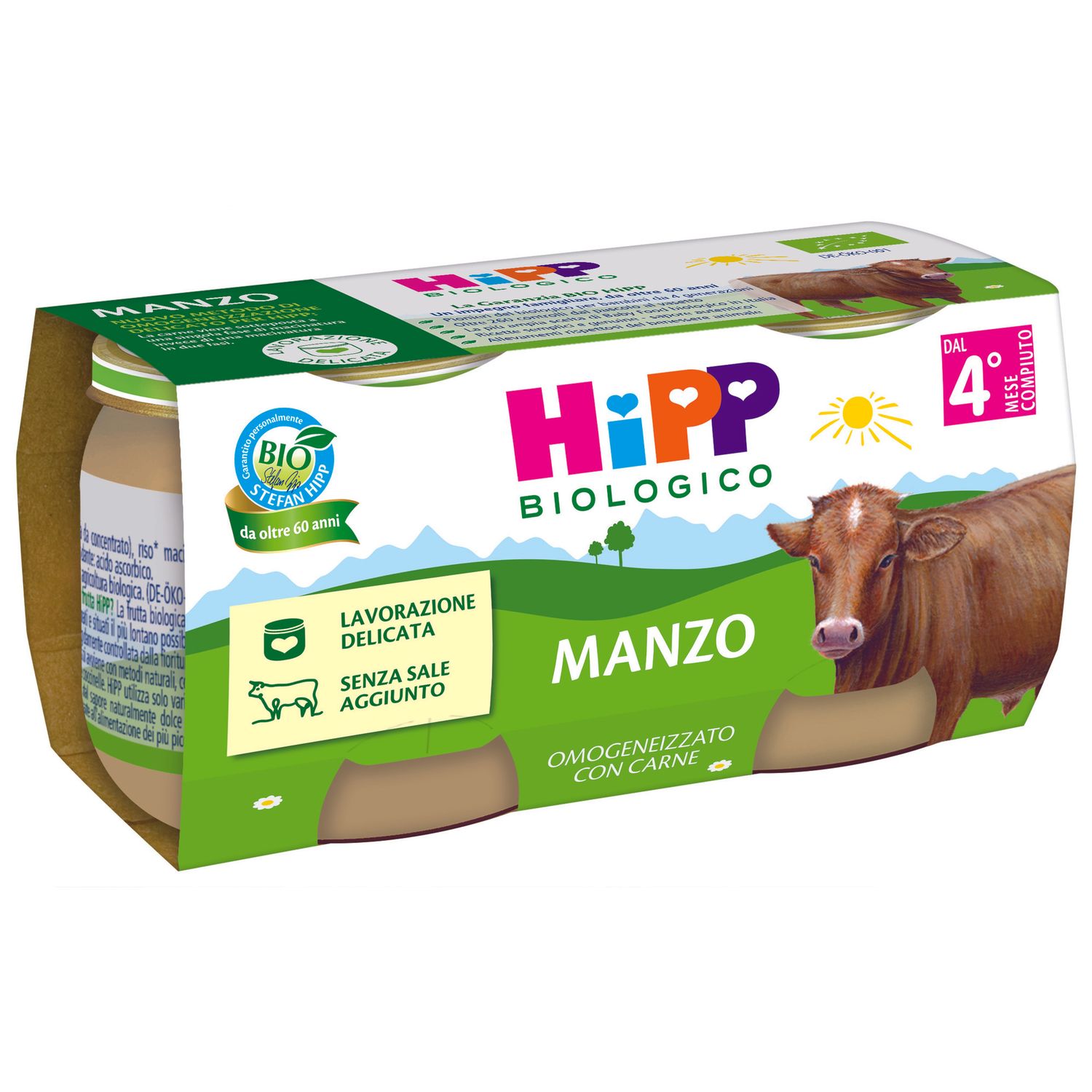 Hipp omogeneizzato manzo 2x80g - Hipp Baby