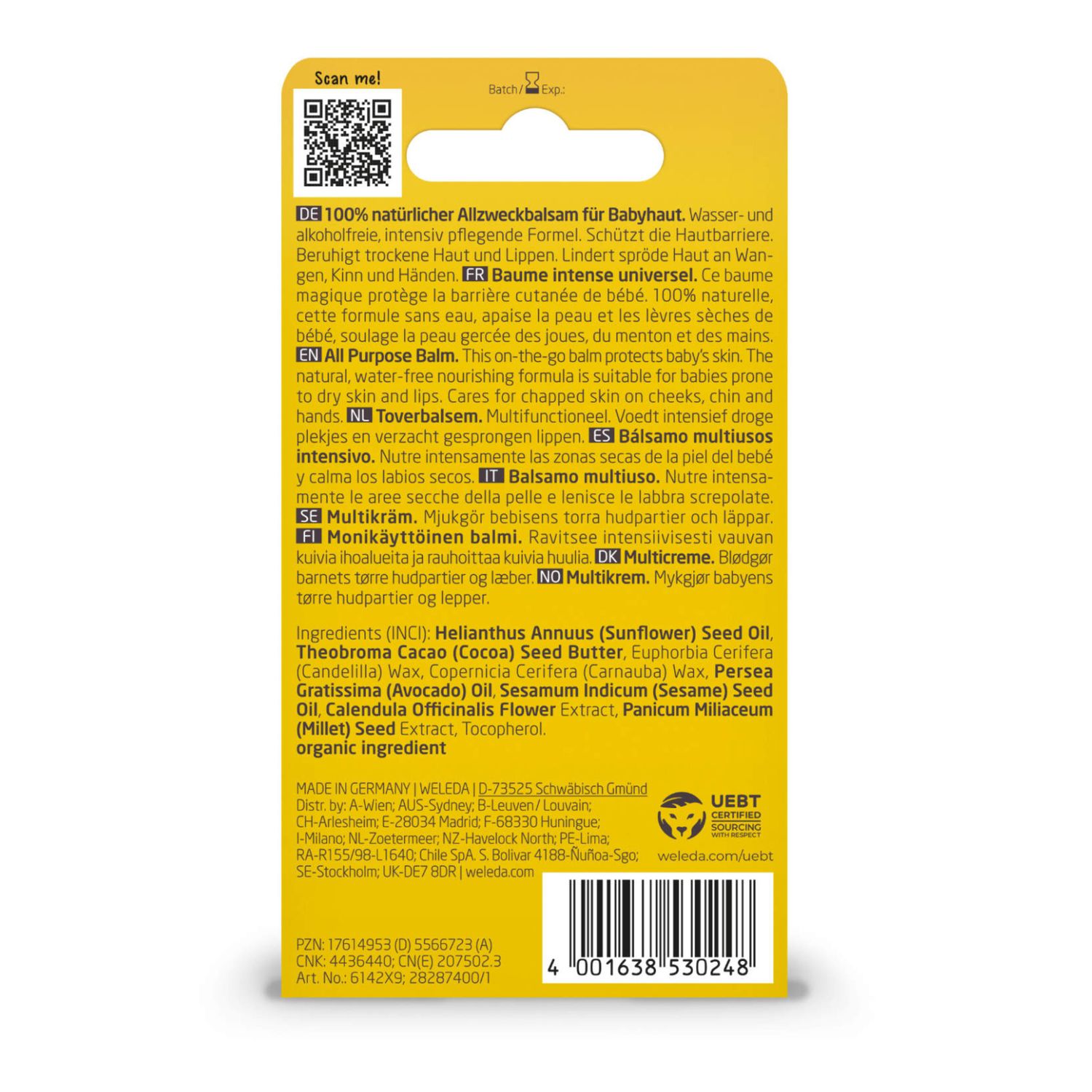 Baby balsamo multiuso calendula weleda - Weleda