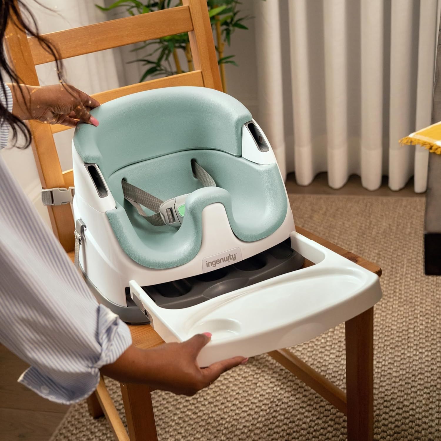 Ingenuity baby base 2-in-1™ rialzo da sedia colore mist - Ingenuity