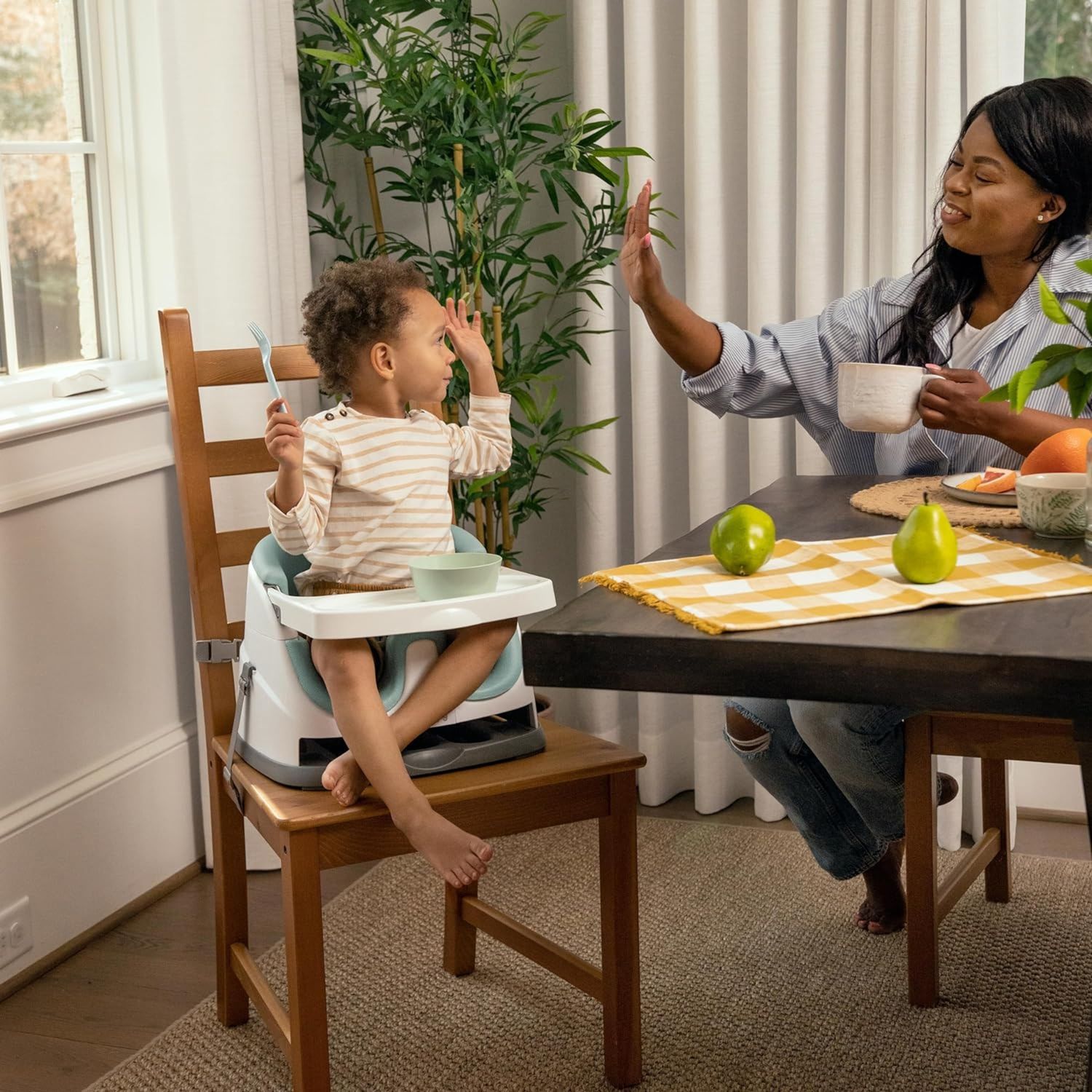 Ingenuity baby base 2-in-1™ rialzo da sedia colore mist - Ingenuity