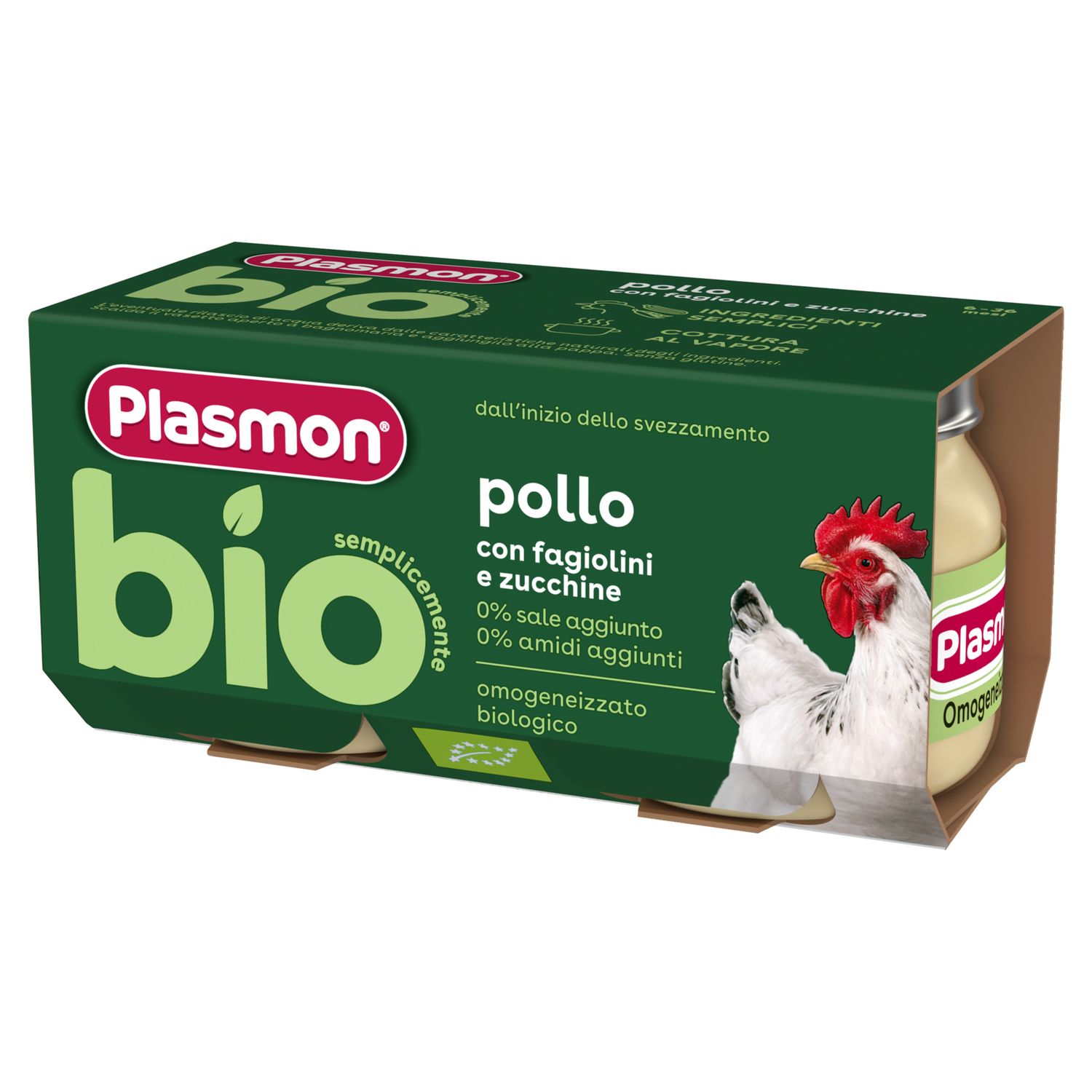 Plasmon omogeneizzato pollo bio 2x80 gr - Plasmon