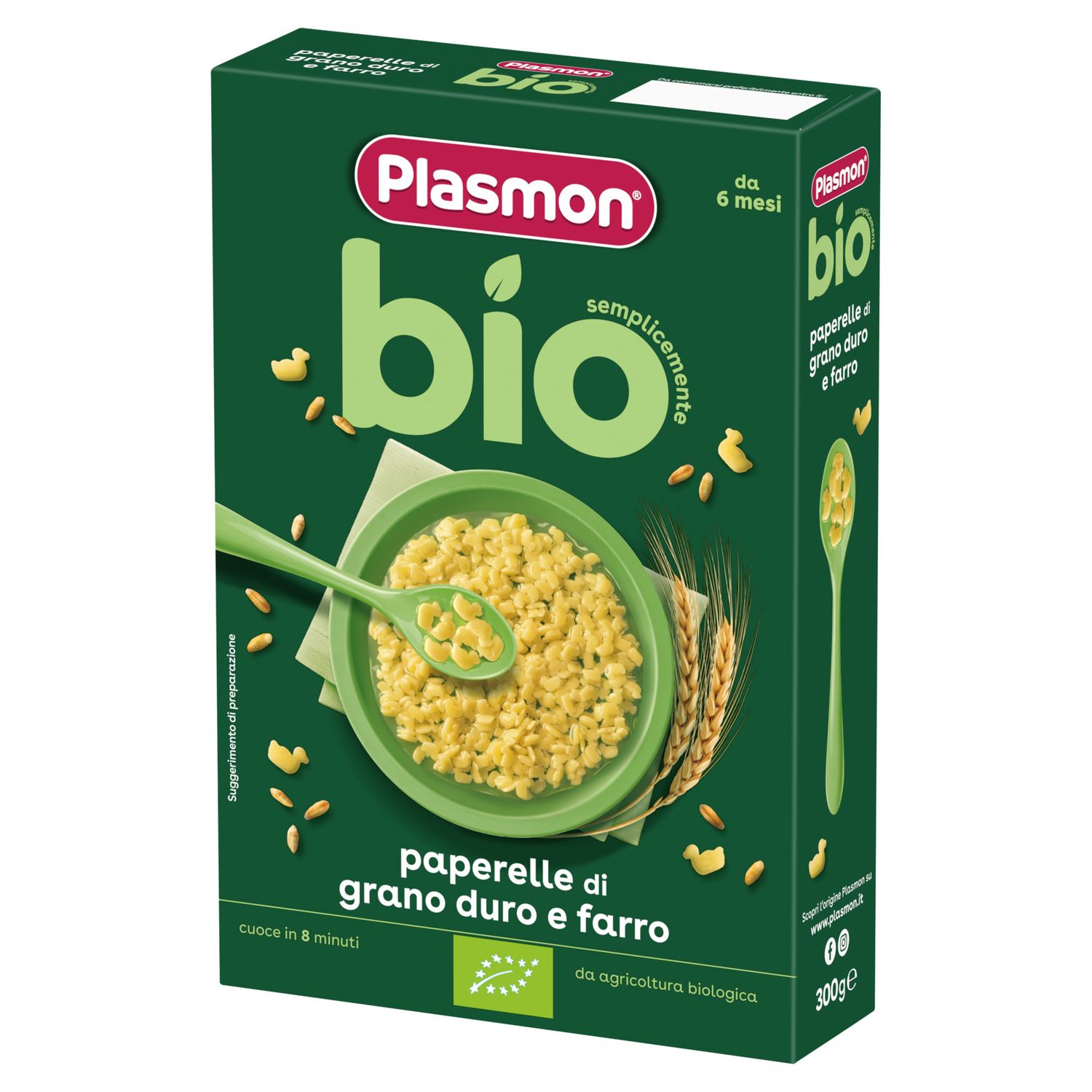 Plasmon 6+ pastina bio paperelle 300gr - Plasmon
