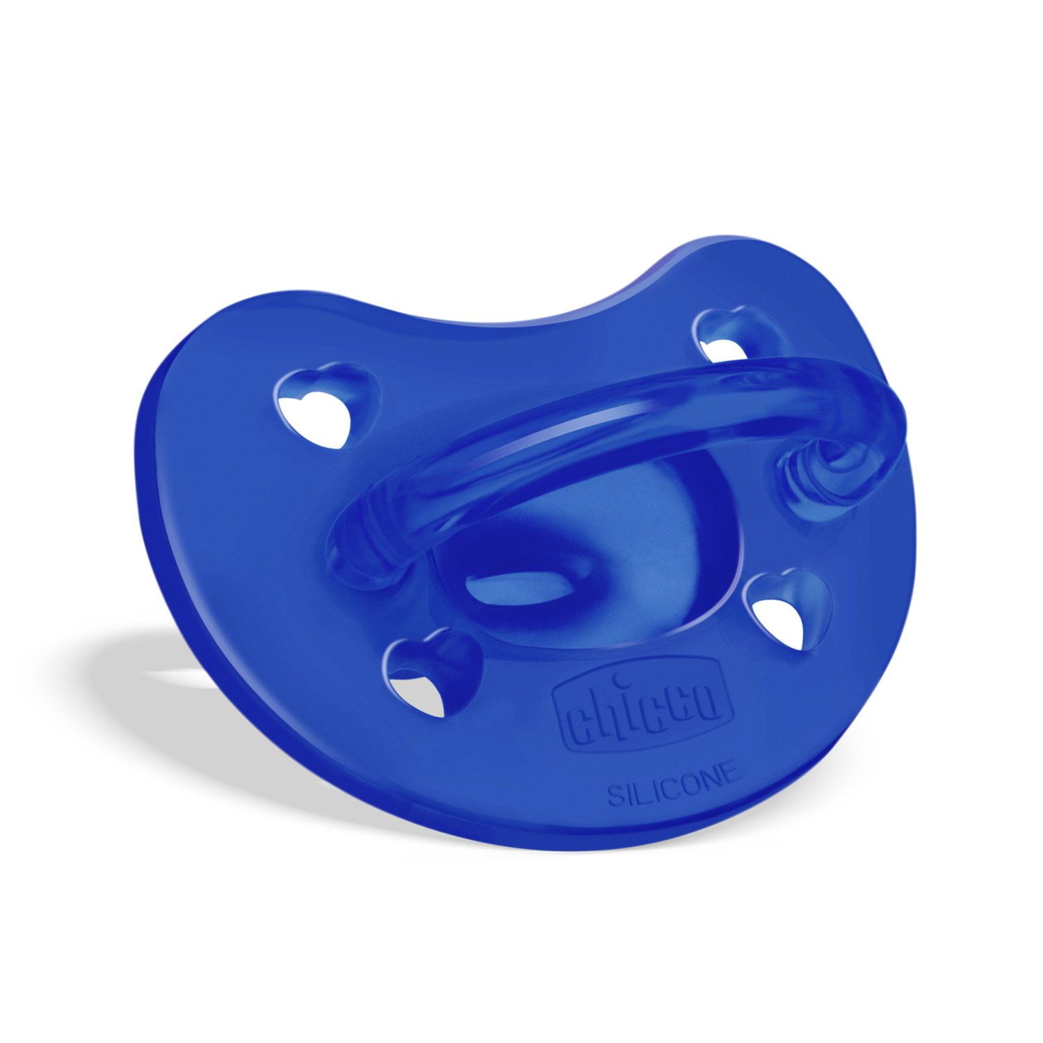 Chicco - physioforma gommotto blu/verde in silicone 2 pezzi| 16-36 mesi - Chicco