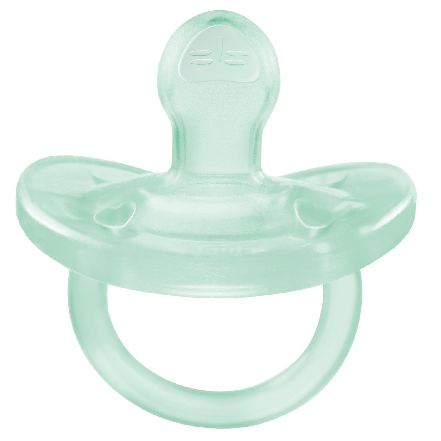 Chicco - physioforma gommotto azzuro/verde in silicone 2 pezzi | 2-6 mesi - Chicco
