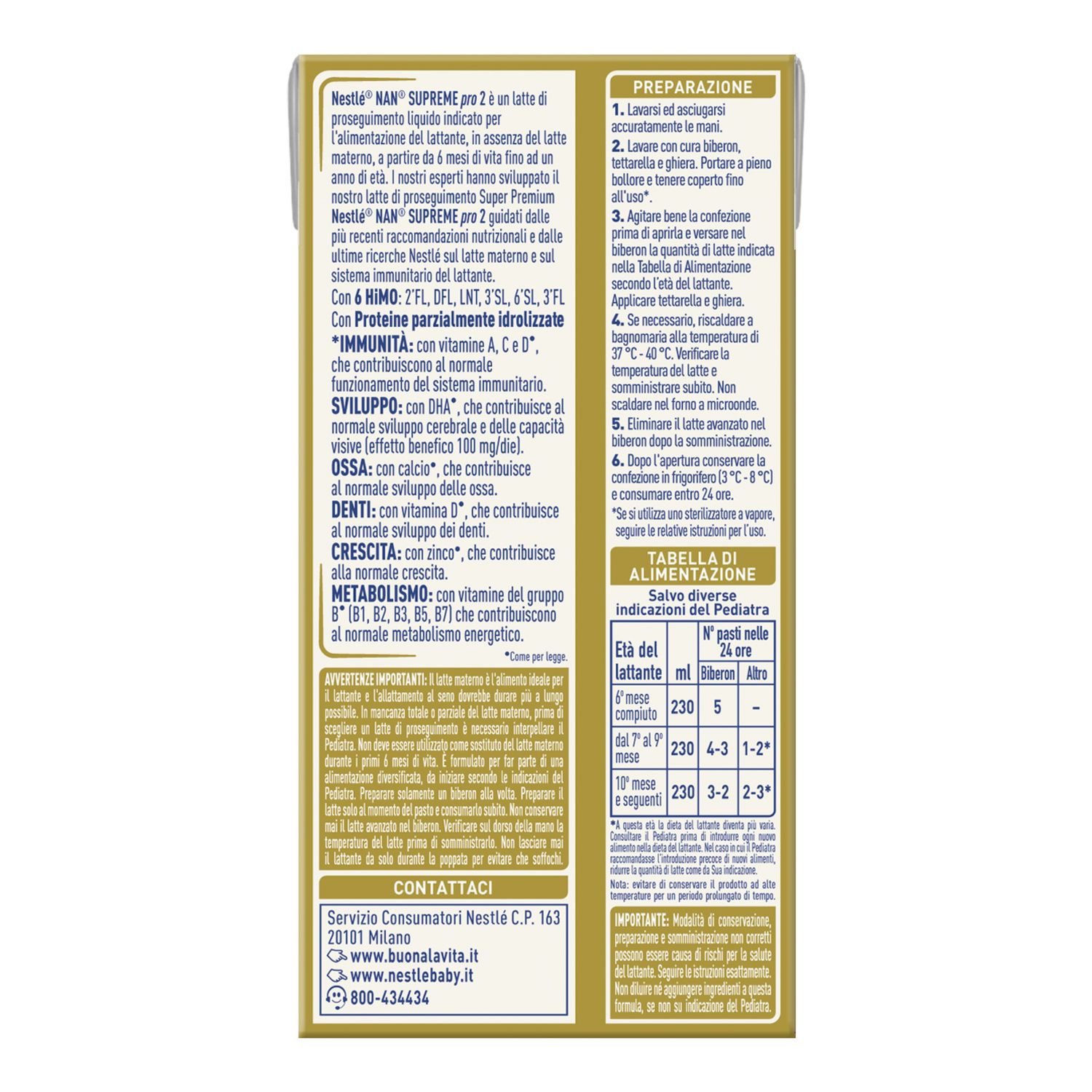 Nestle' - latte nan supremepro 2 liquido - Nestlé