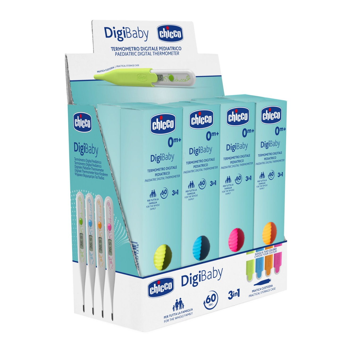 Chicco - termometro digitale digi baby - articolo assortito 4 colori - Chicco