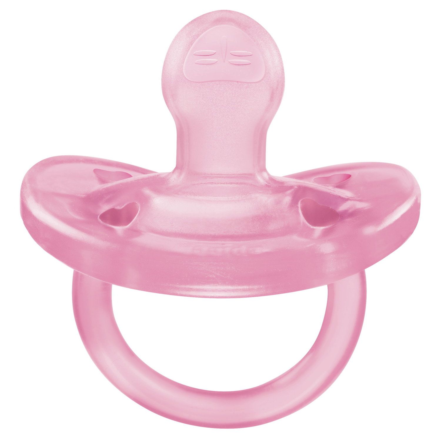 Chicco - physioforma gommotto rosa in silicone 2 pezzi | 6-16 mesi - Chicco
