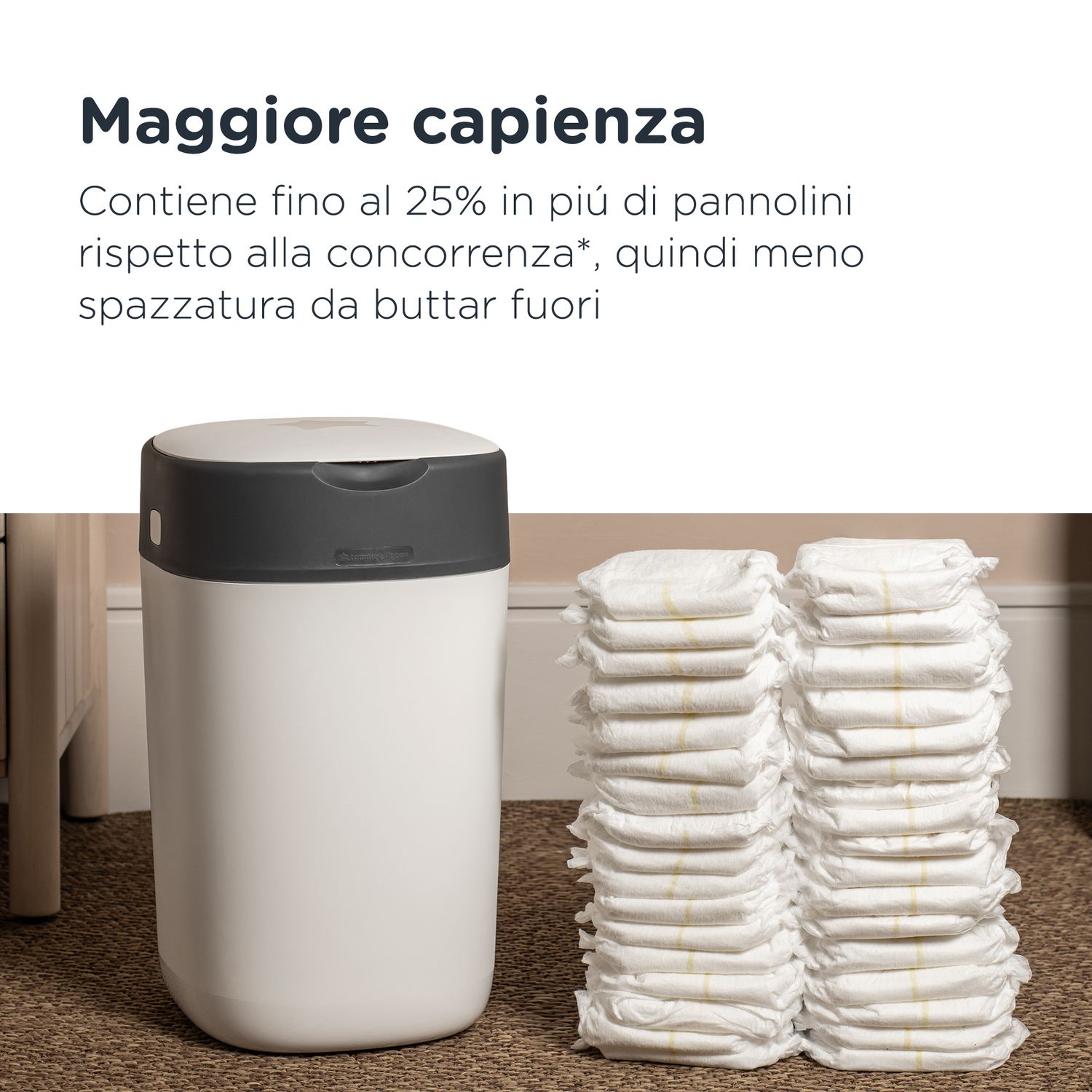 Tommee tippee twist and click cestino per pannolini avanzato bianco - Sangenic