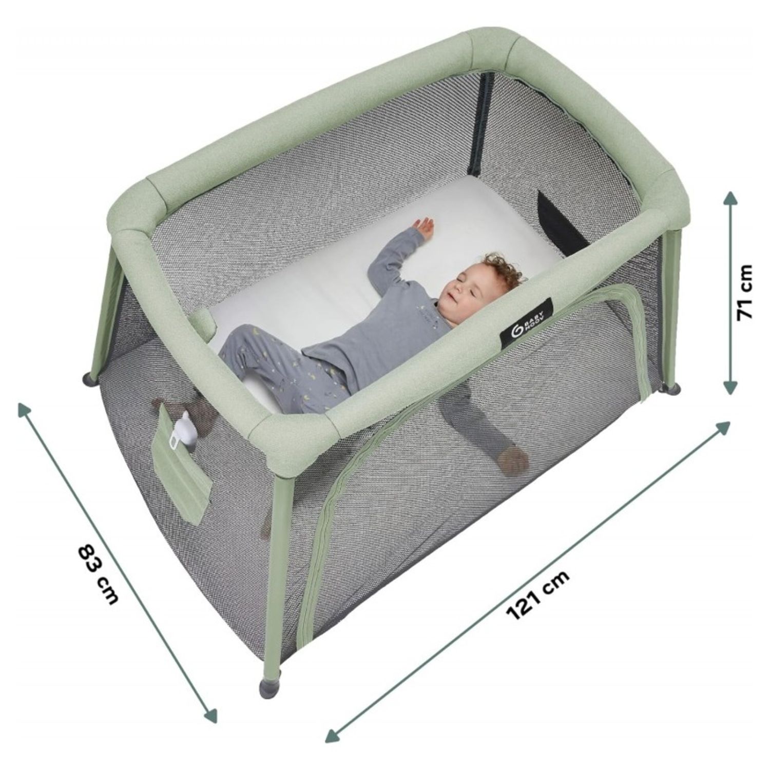 Babymoov - lettino da viaggio pieghevole 3 in 1 moov & comfy - Babymoov