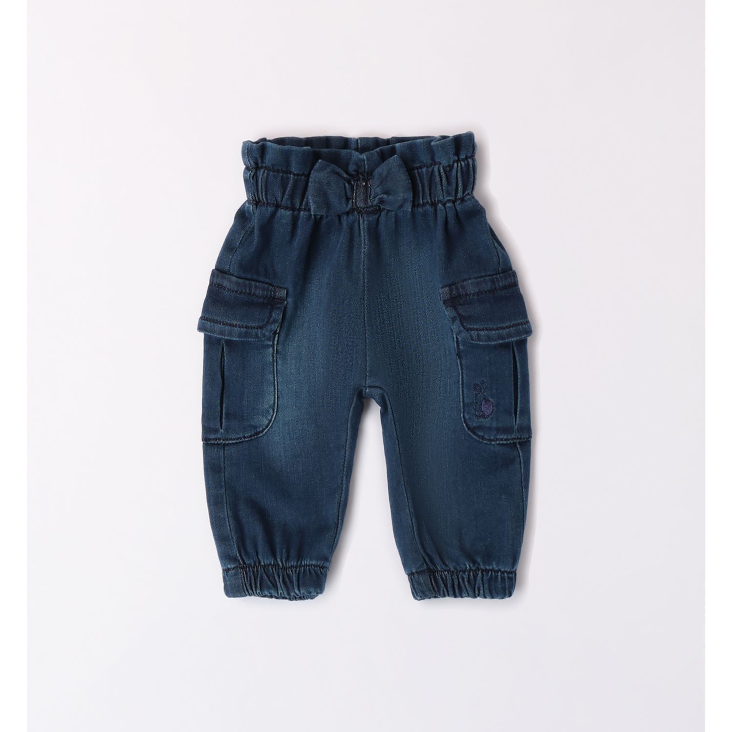 Pantalone fake denim con tasconi - Mignolo