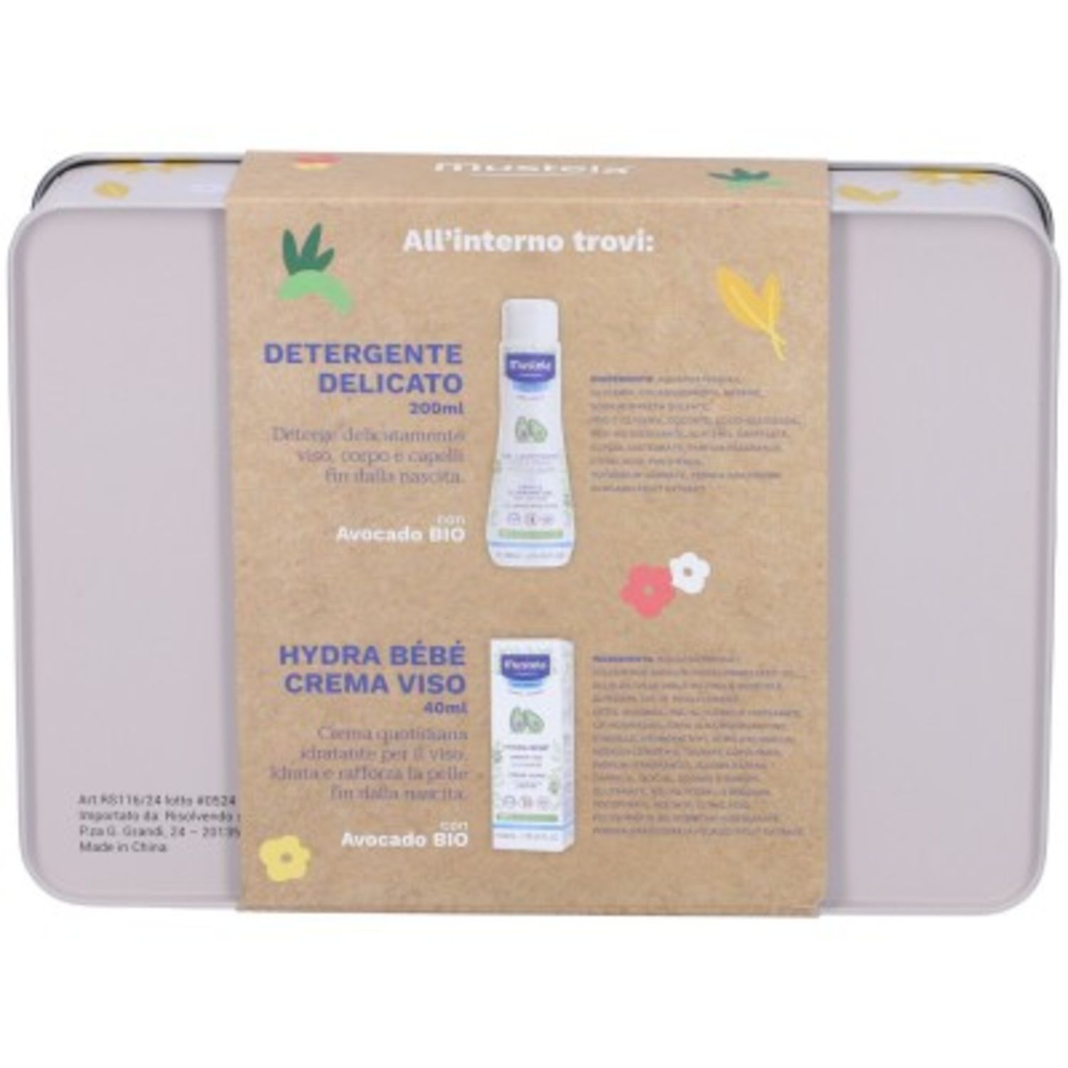 Baby box detergente delicato + hydra bébé crema viso - mustela - Mustela