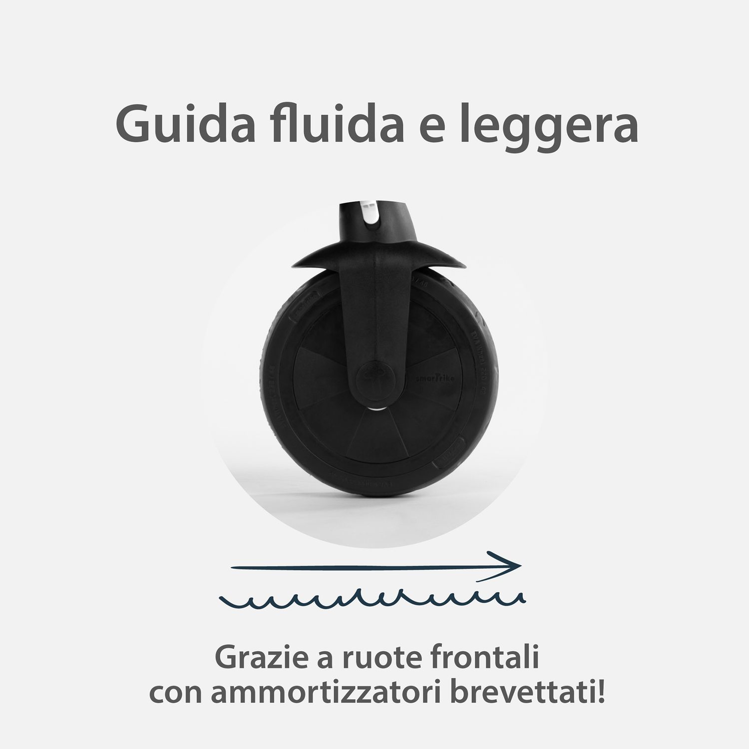 Triciclo str™3 plus - colore turchese - ideale per bambini da 10 mesi a 3 anni - stabilità e comfort - Smart Trike