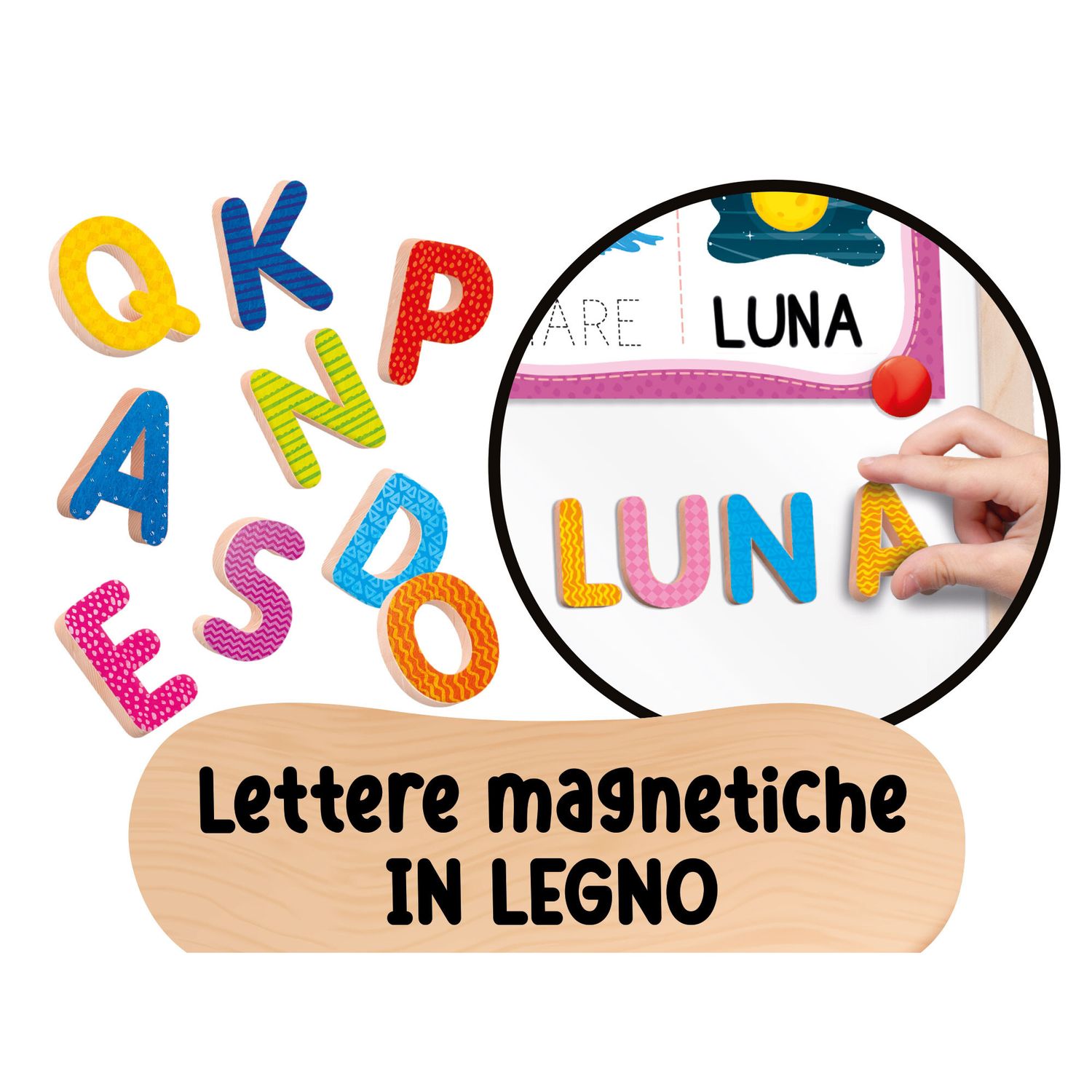 Montessori lavagnona legno cresce con te - LISCIANI