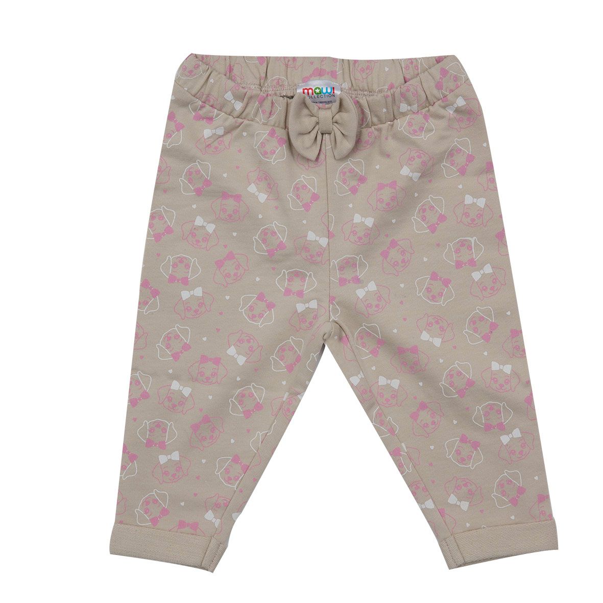 Pantalone bimba beige stampato - Mawi
