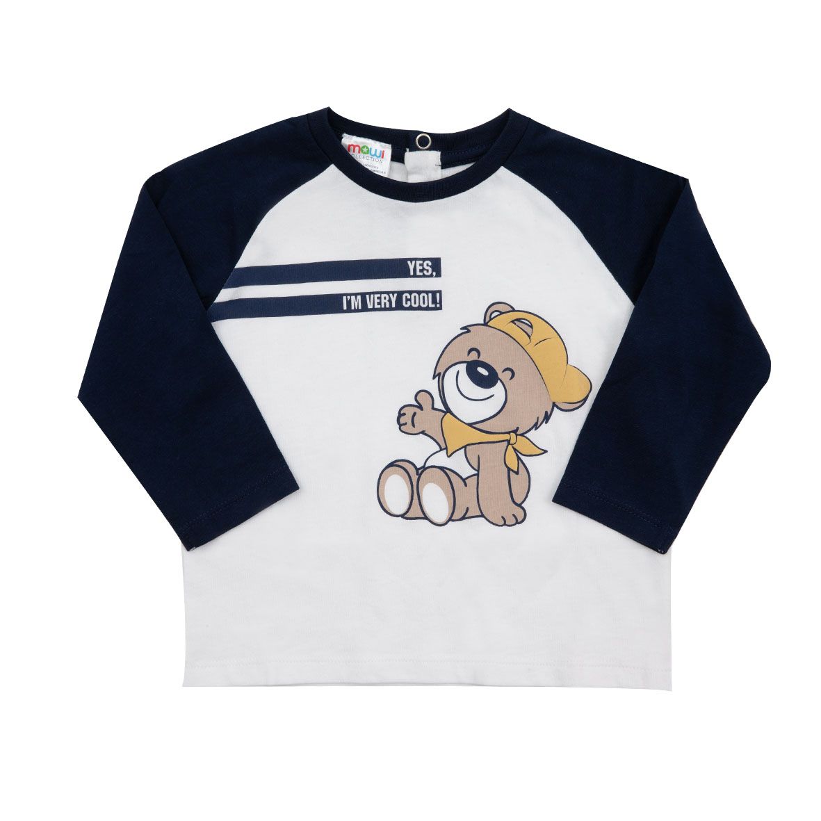 Maglia jersey bimbo bianco/blu - Mawi