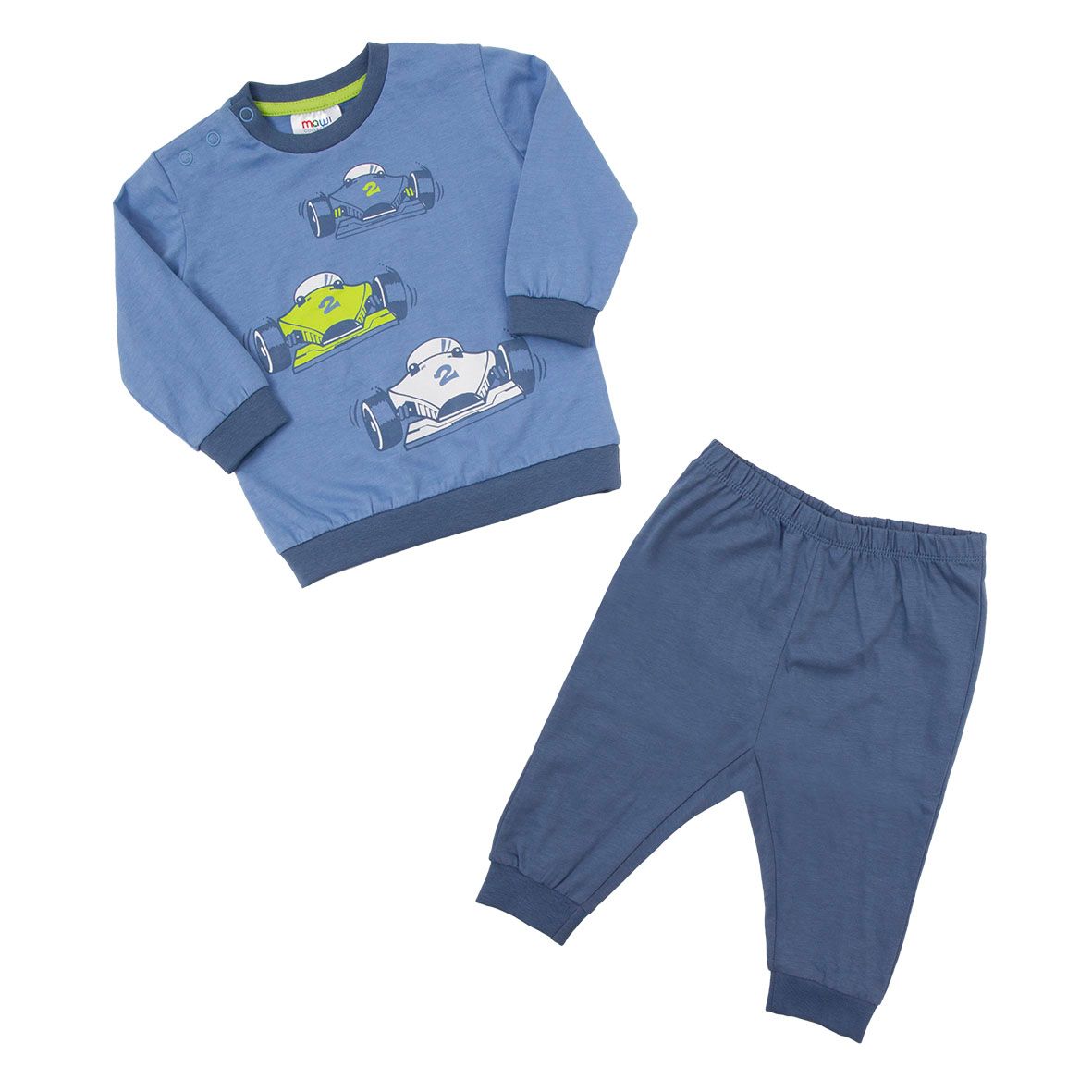 Pigiama due pezzi bimbo auto blu - Mawi