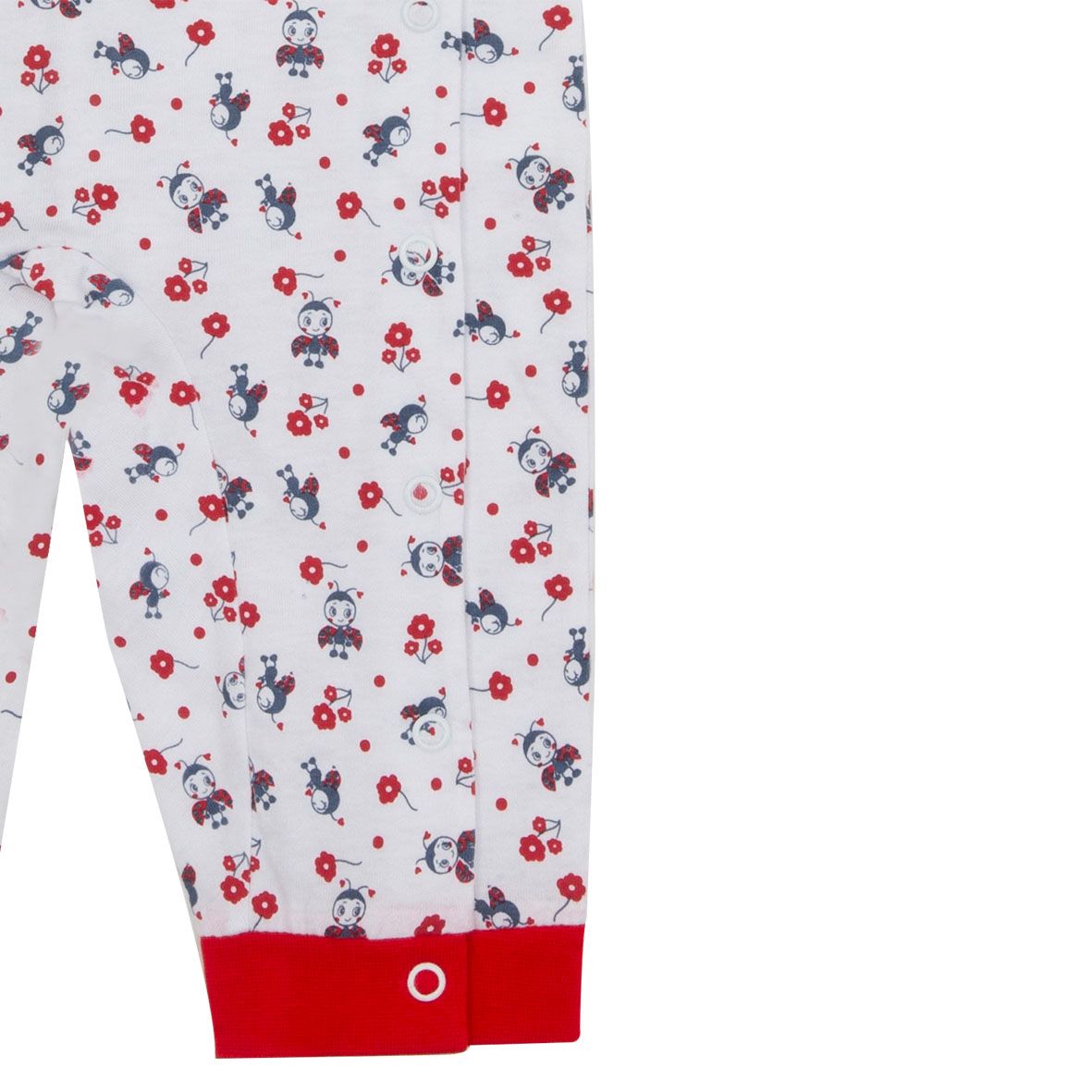 Pigiama intero bimba bianco stampato - Mawi