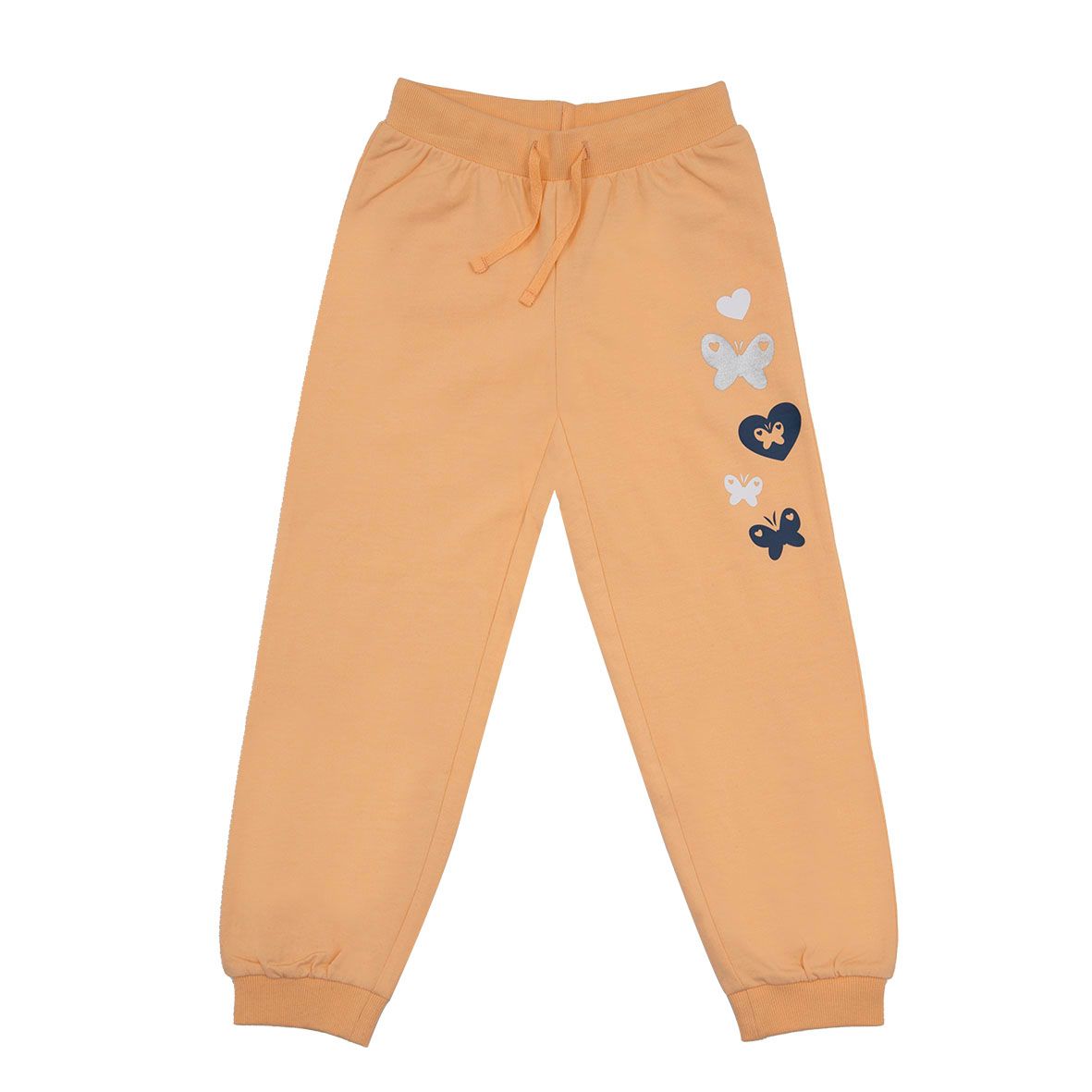 Pantalone bimba felpato arancione - Mawi