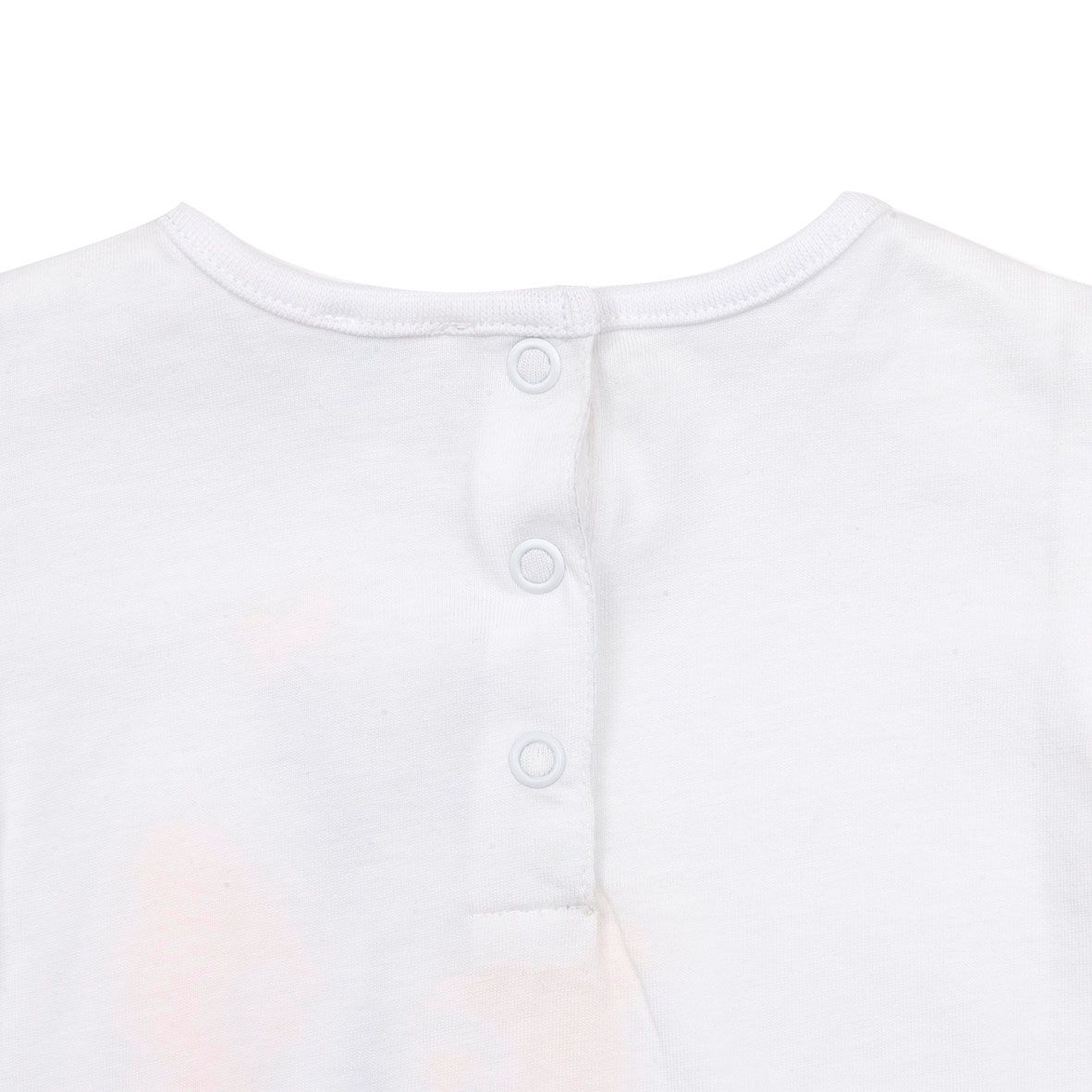 Maglia manica lunga bimba bianca stampata - Mawi