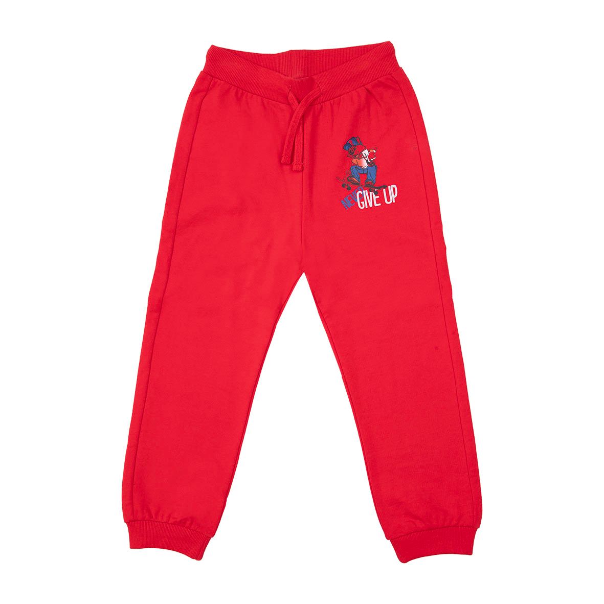 Pantaloni bambino rossi con stampa - Mawi