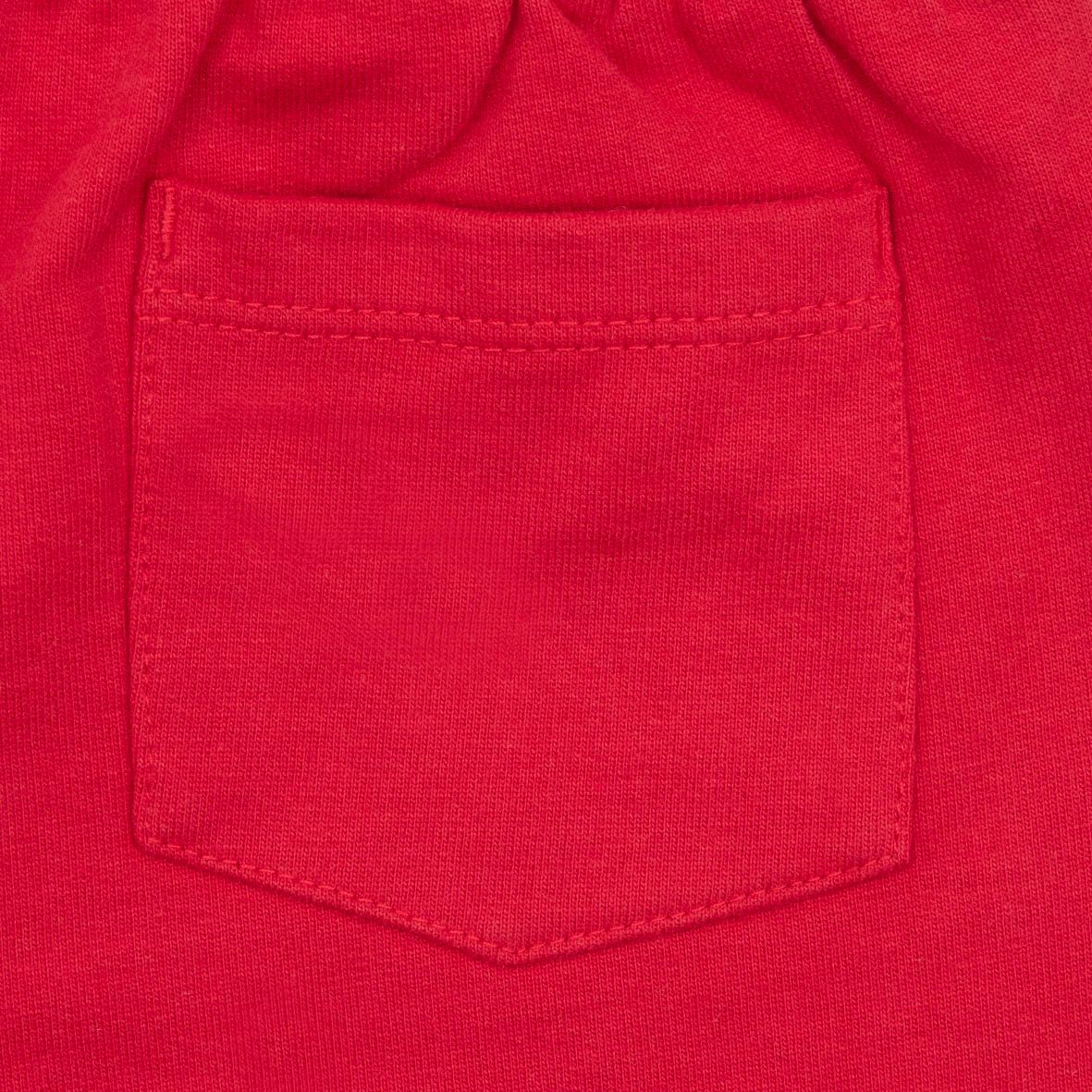 Completo bimbo rosso/beige con stampa - Mawi