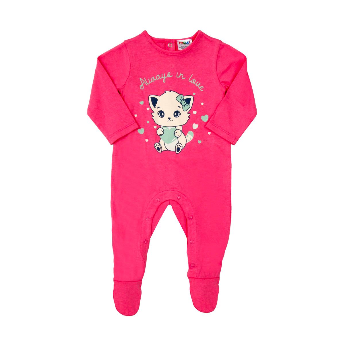 Tutina bimba rosa stampata - Mawi