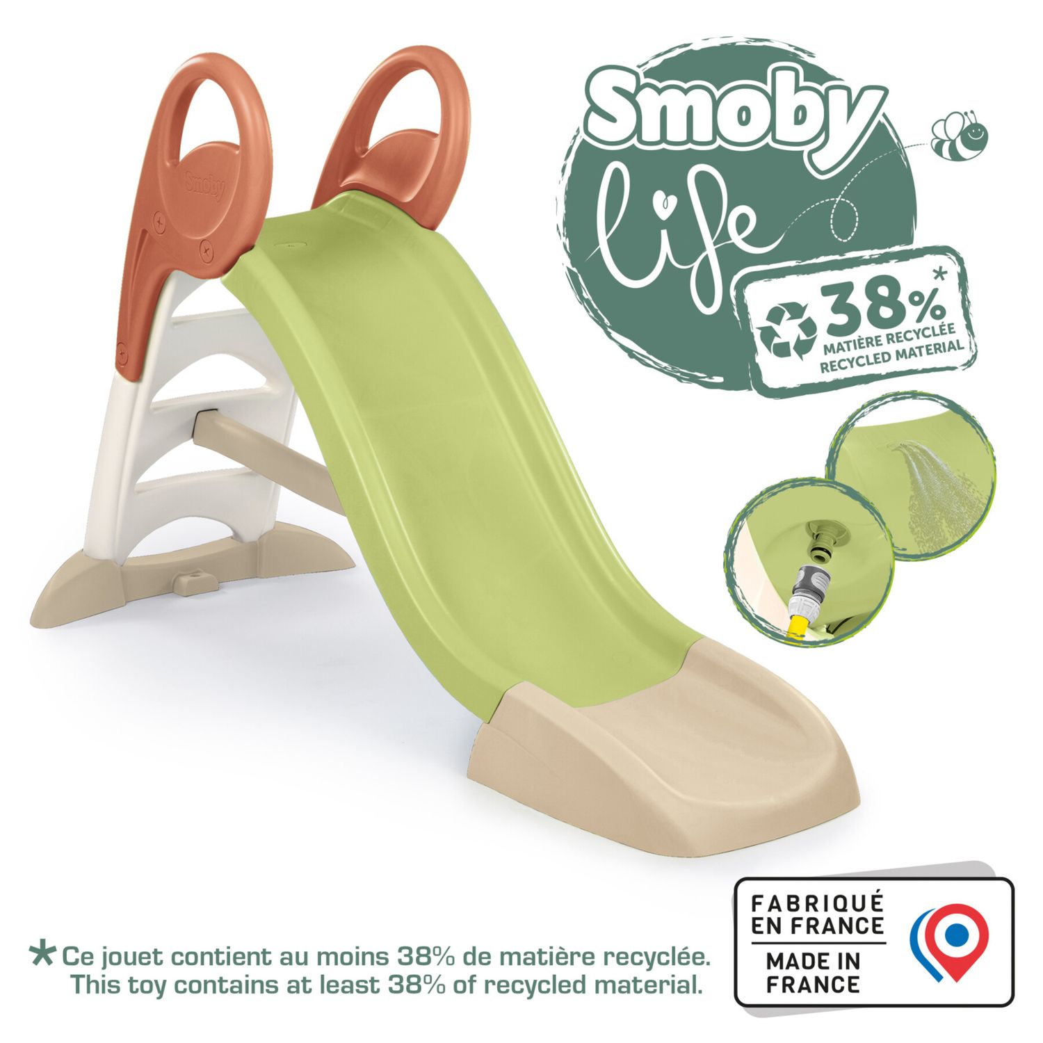 Smoby life - scivolo ks water fun 1,5 m - 2+ - Smoby