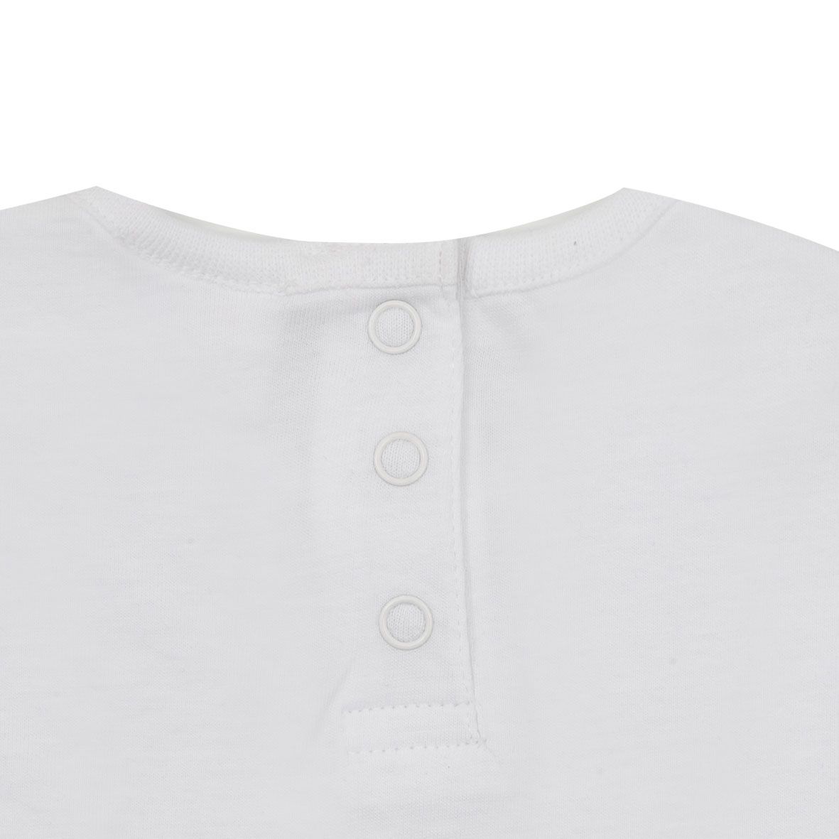 T-shirt basic giromanica bimba bianca - Mawi