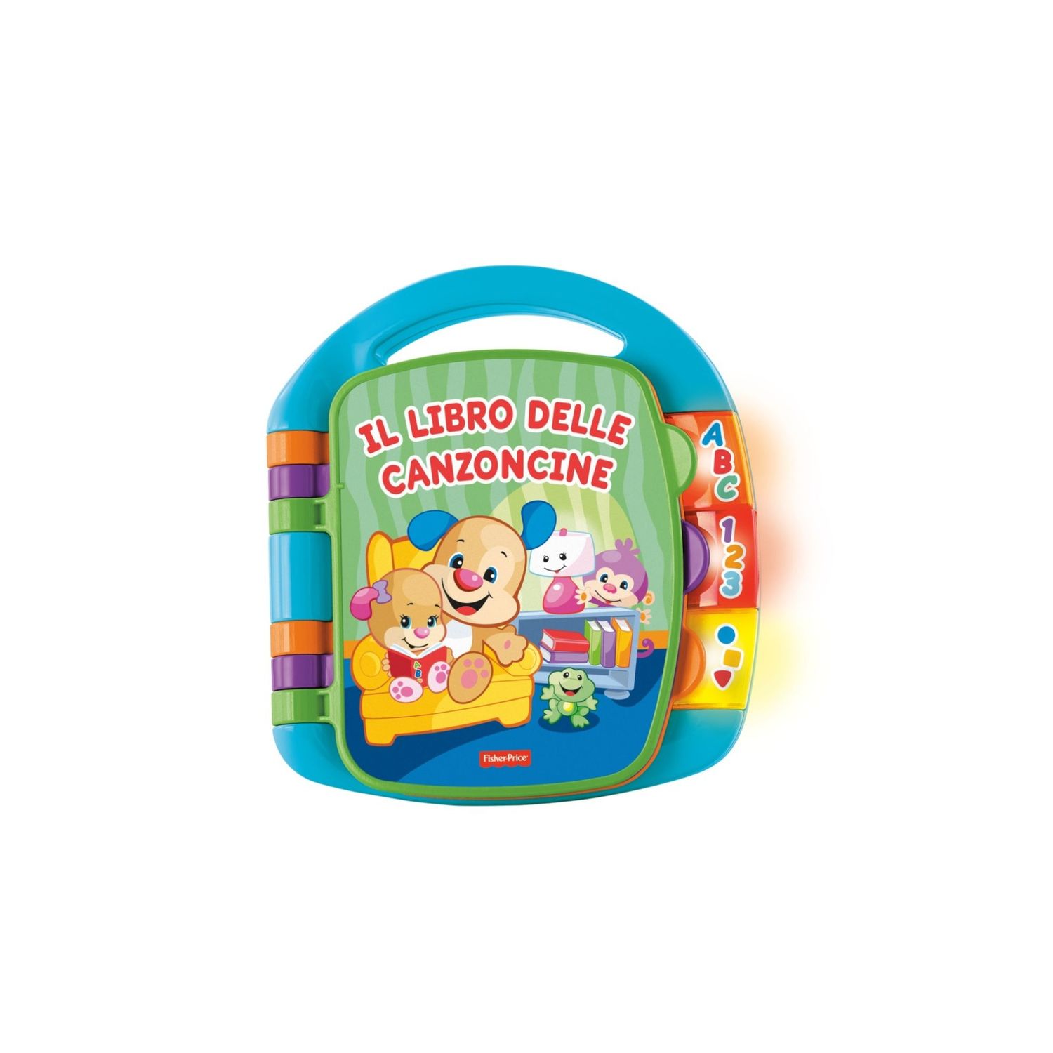 Fisher price- libro delle canzoncine ridi e impara, imparare parole, lettere e numeri, bambini dai 6 mesi - Fisher Price