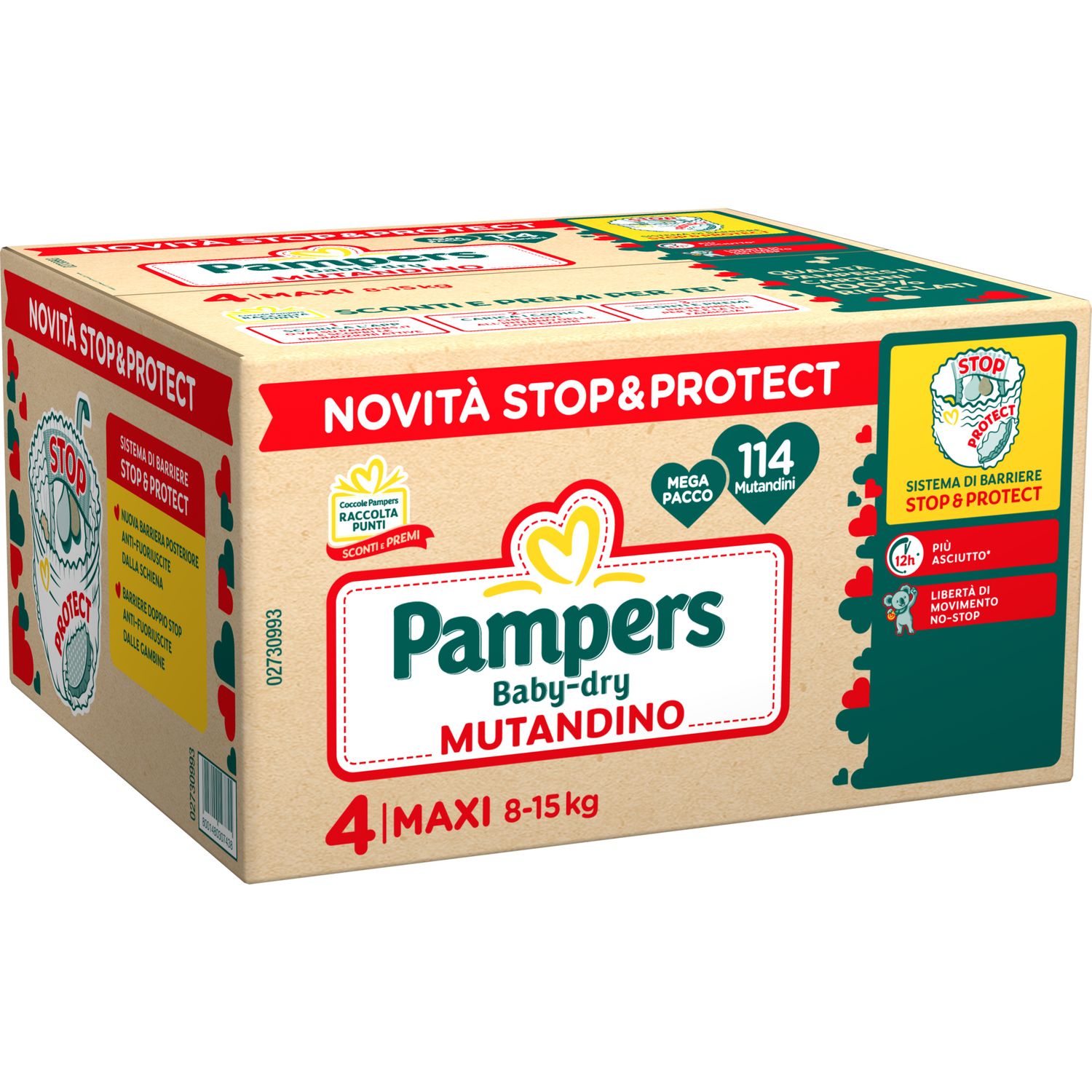 Baby-dry mutandino penta maxi 114 pz - pampers - Catalogo Pampers