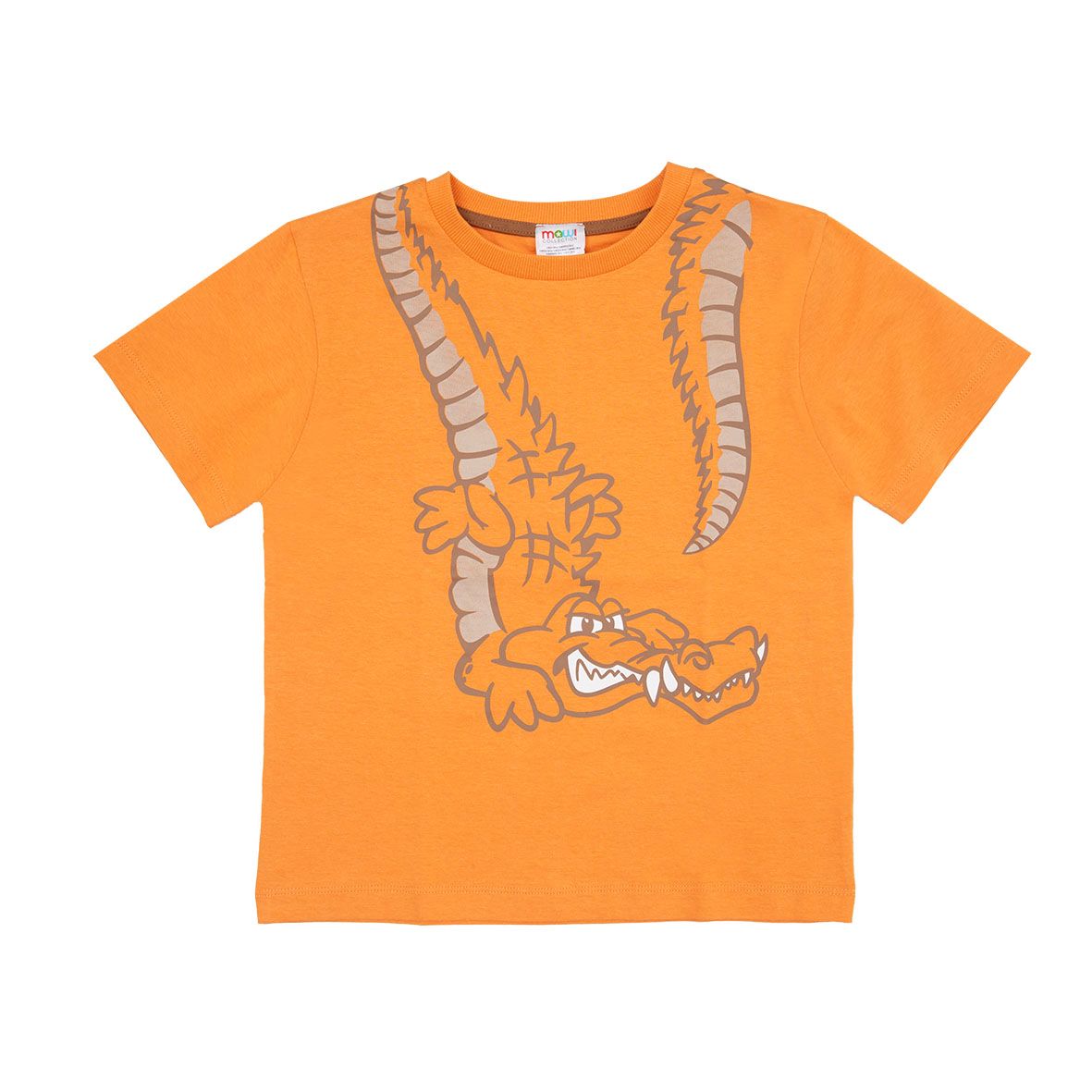 T-shirt bimbo arancione stampata - Mawi