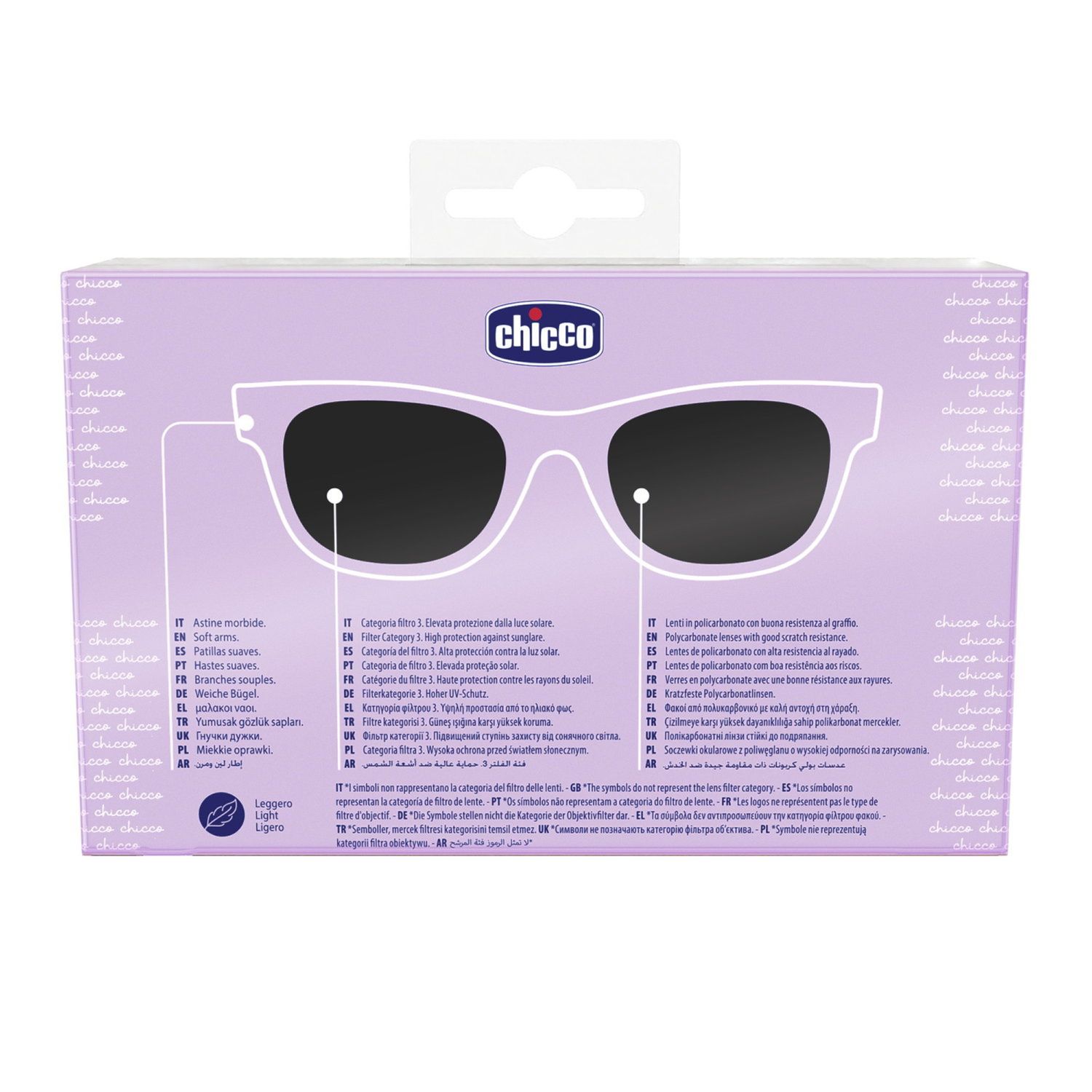 Occhiale da sole 24m+ rosso - chicco - Chicco