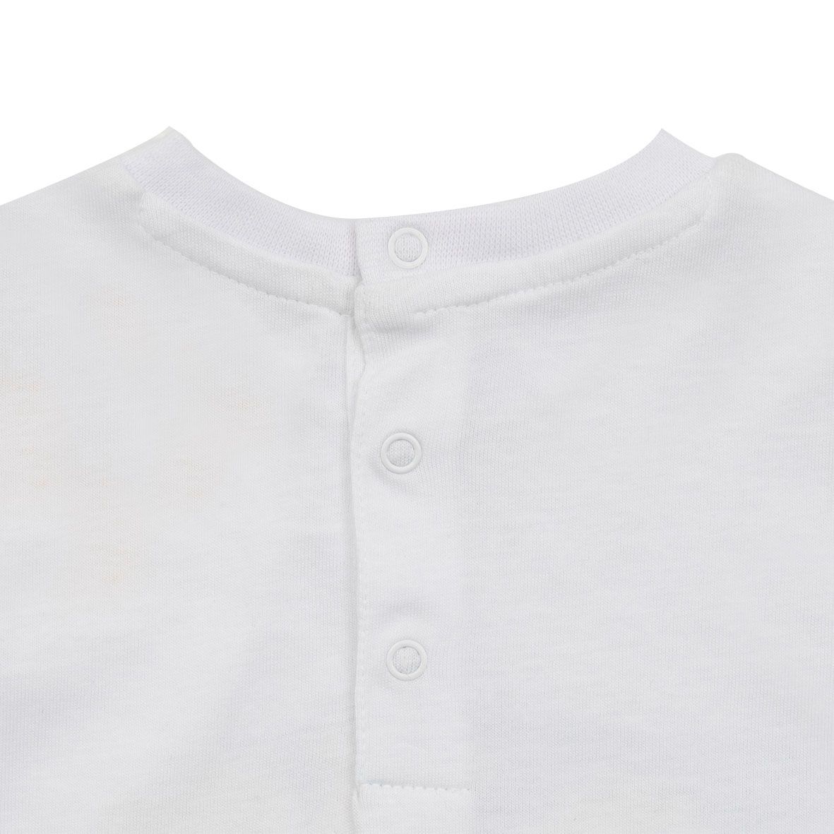 T-shirt bimbo bianca stampata - Mawi