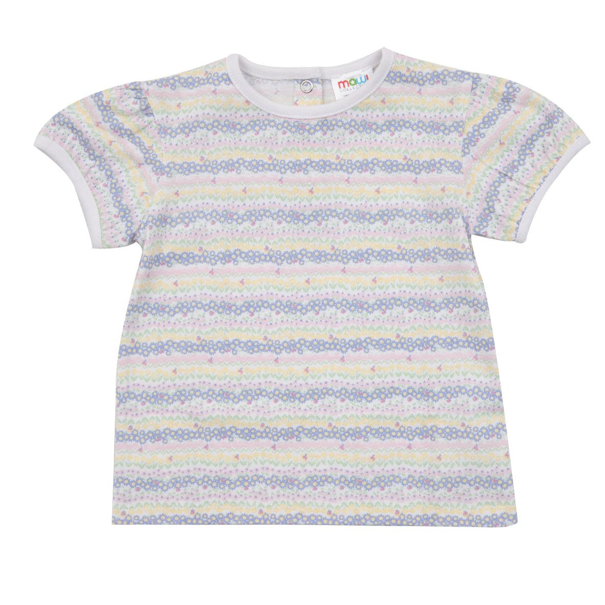 T-shirt jersey bimba multicolor stampata - Mawi